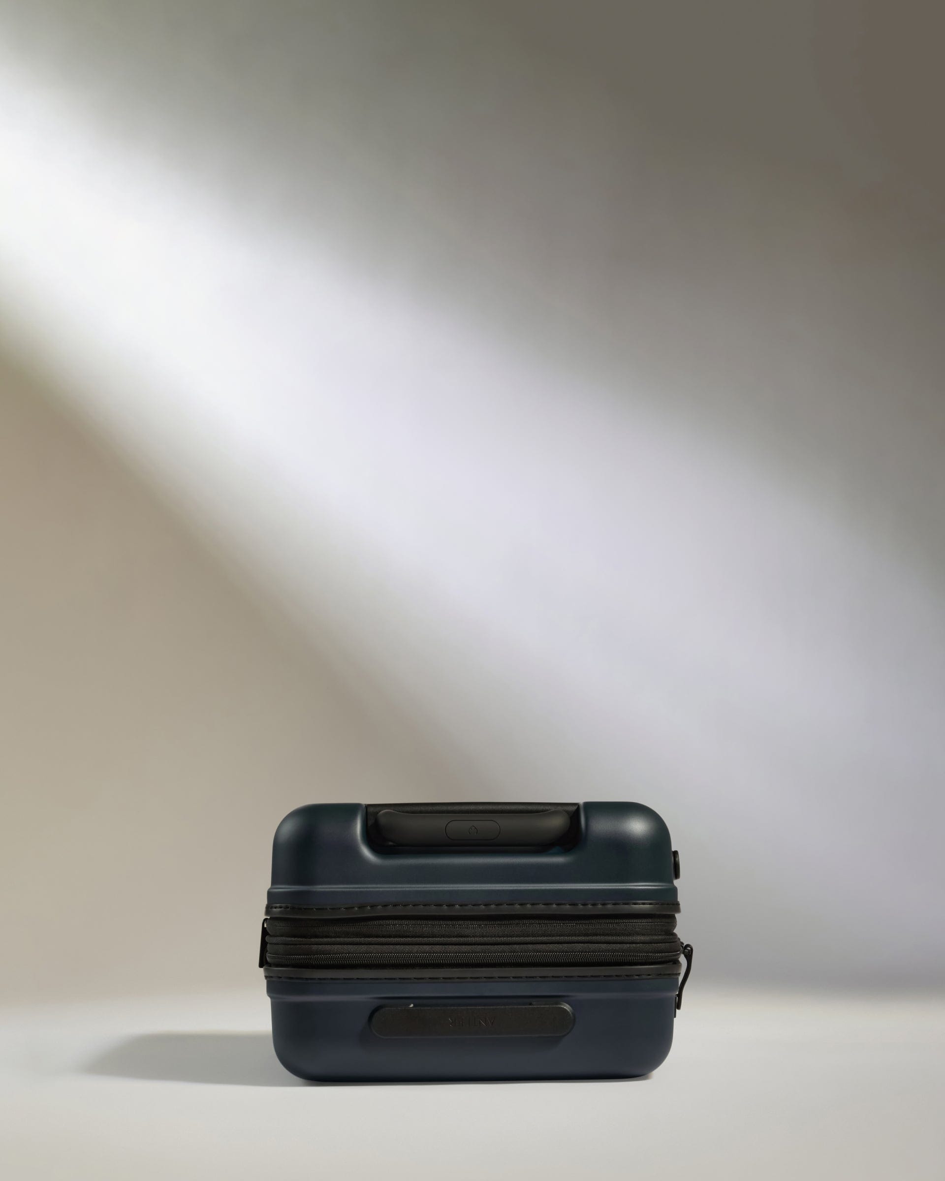 Antler Luggage -  Icon Stripe Cabin with Expander in Indigo Blue - Hard Suitcase Icon Stripe Cabin with Expander in Blue | Lightweight & Hard Shell Suitcase