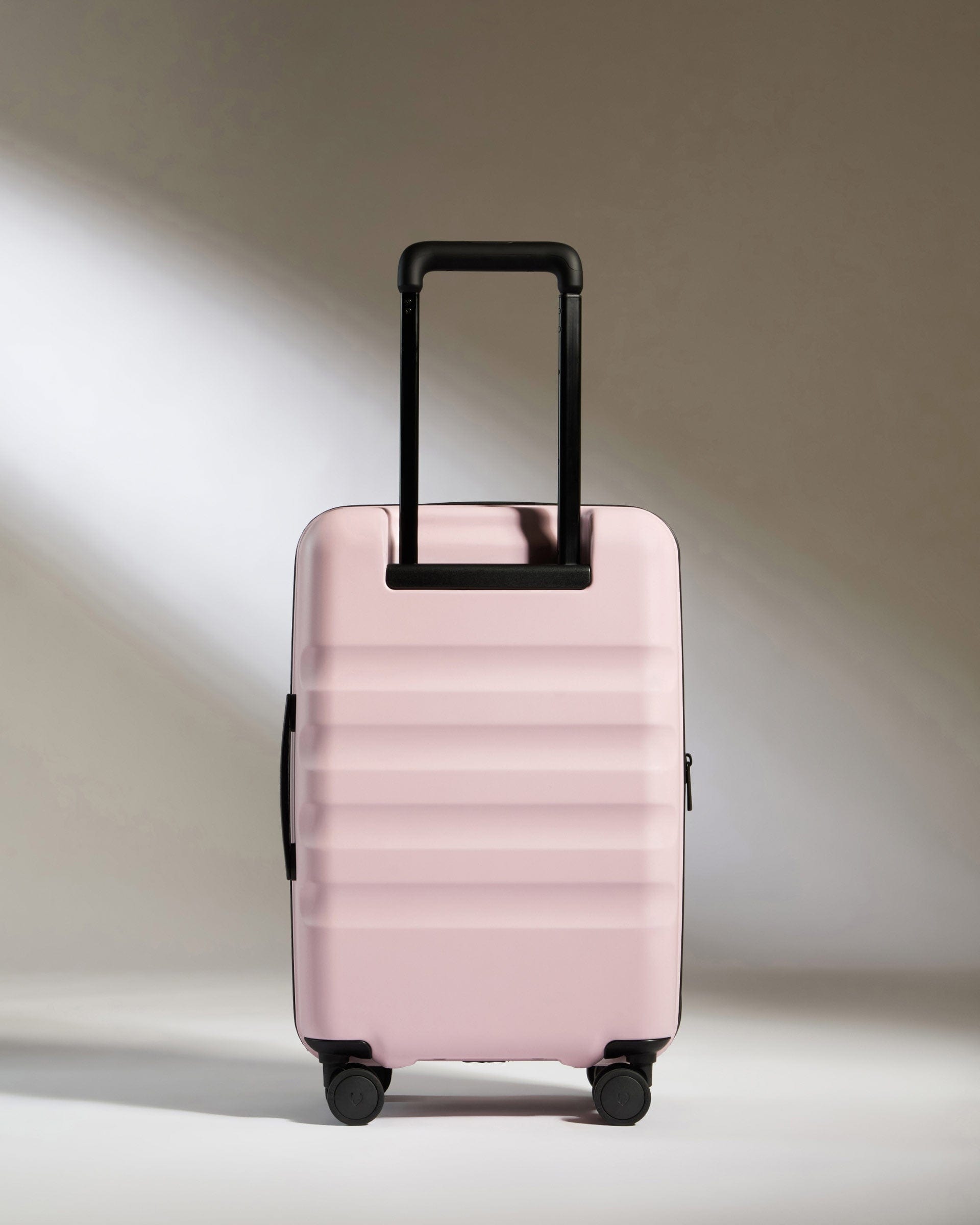 Antler Luggage -  Icon Stripe Cabin with Expander in Moorland Pink - Hard Suitcase Icon Stripe Cabin with Expander in Pink | Lightweight & Hard Shell Suitcase