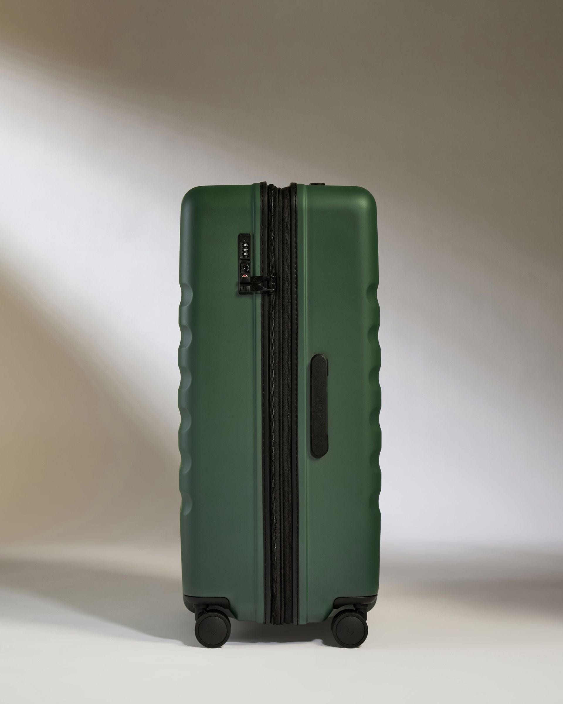 Antler Luggage -  Icon Stripe Large in Antler Green - Hard Suitcase Icon Stripe Large Suitcase in Green | Lightweight & Hard Shell Suitcase