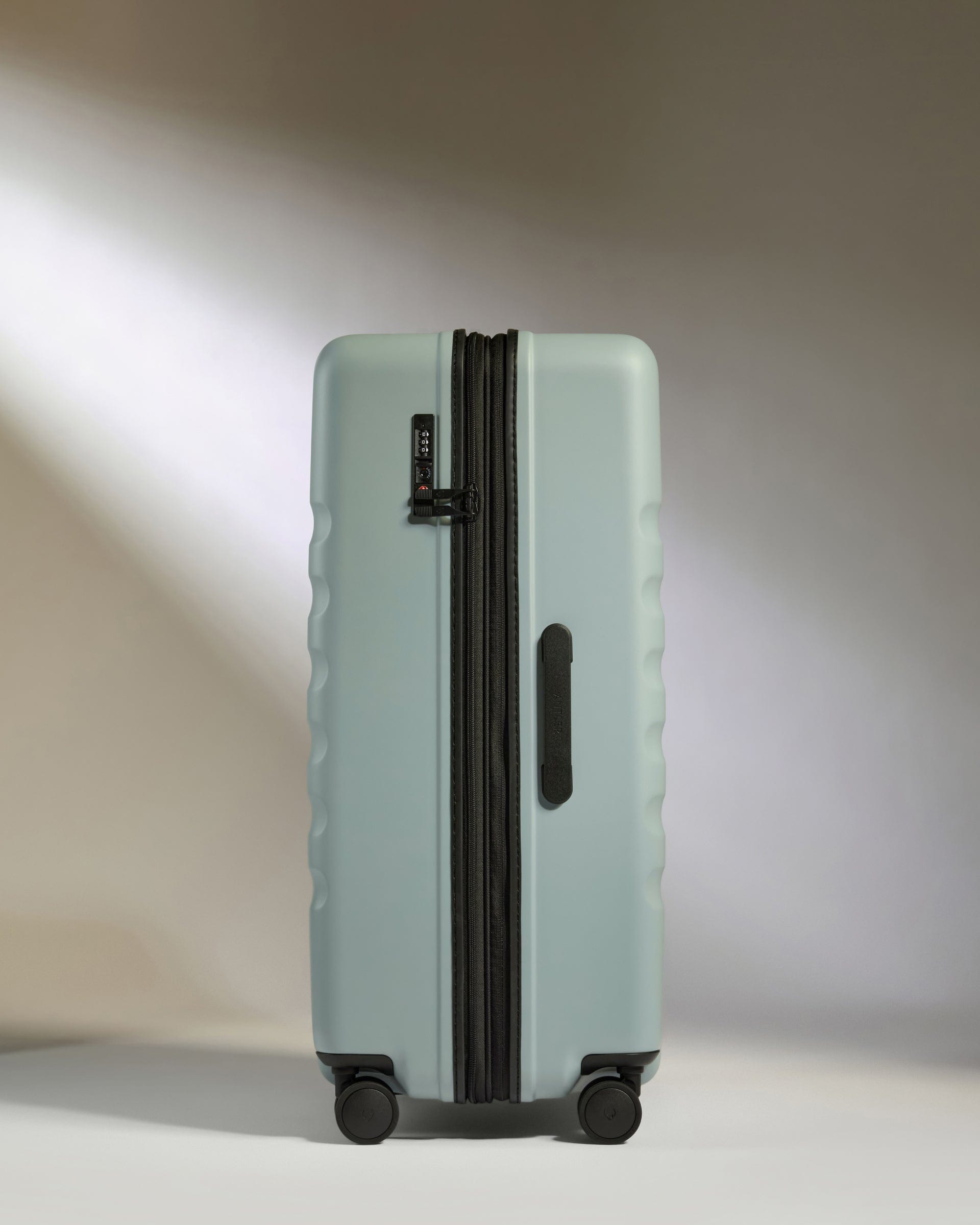 Antler Luggage -  Icon Stripe Large in Mist Blue - Hard Suitcase Icon Stripe Large Suitcase in Blue | Lightweight & Hard Shell Suitcase