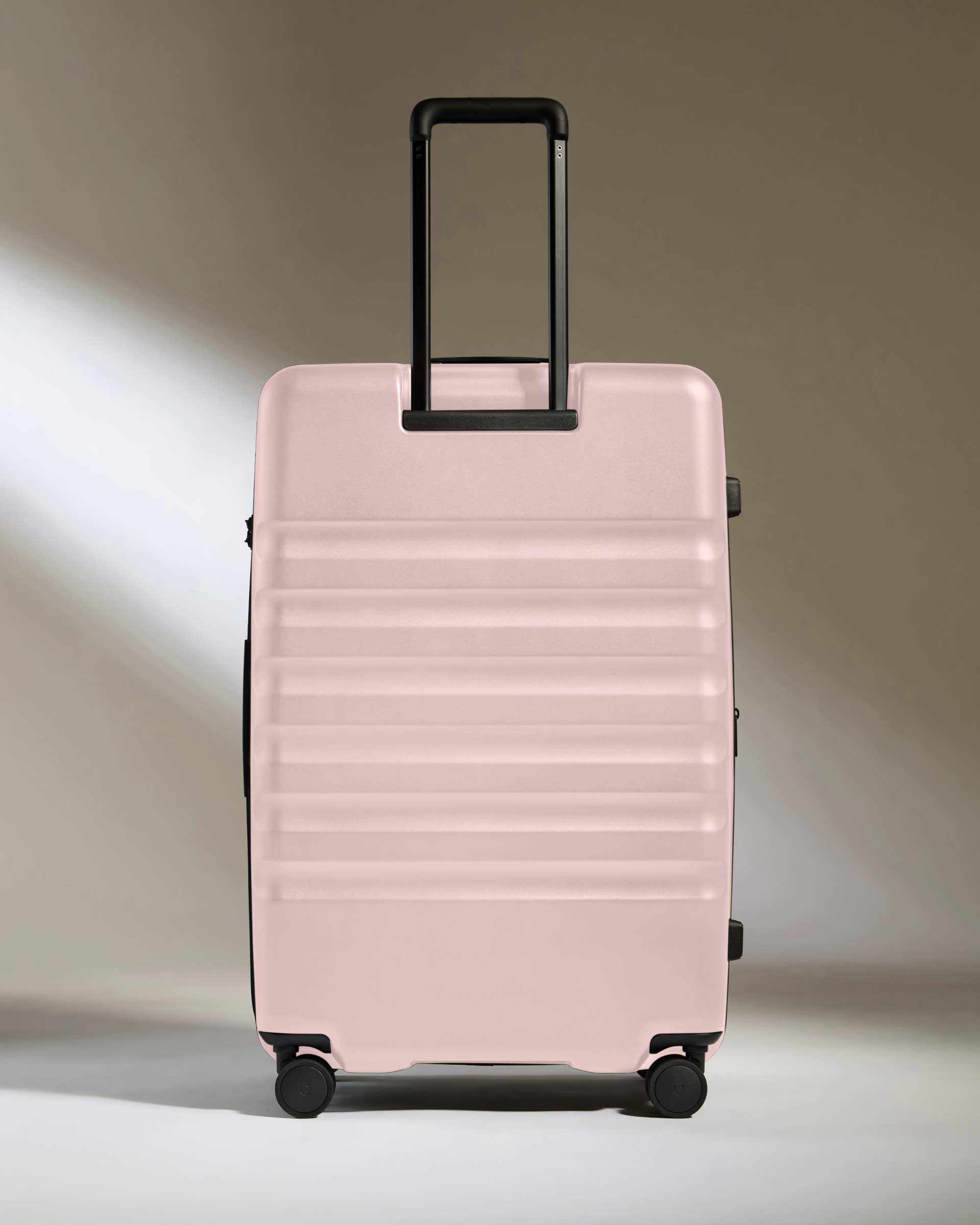 Antler Luggage -  Icon Stripe Large in Moorland Pink - Hard Suitcase Icon Stripe Large Suitcase in Pink | Lightweight & Hard Shell Suitcase