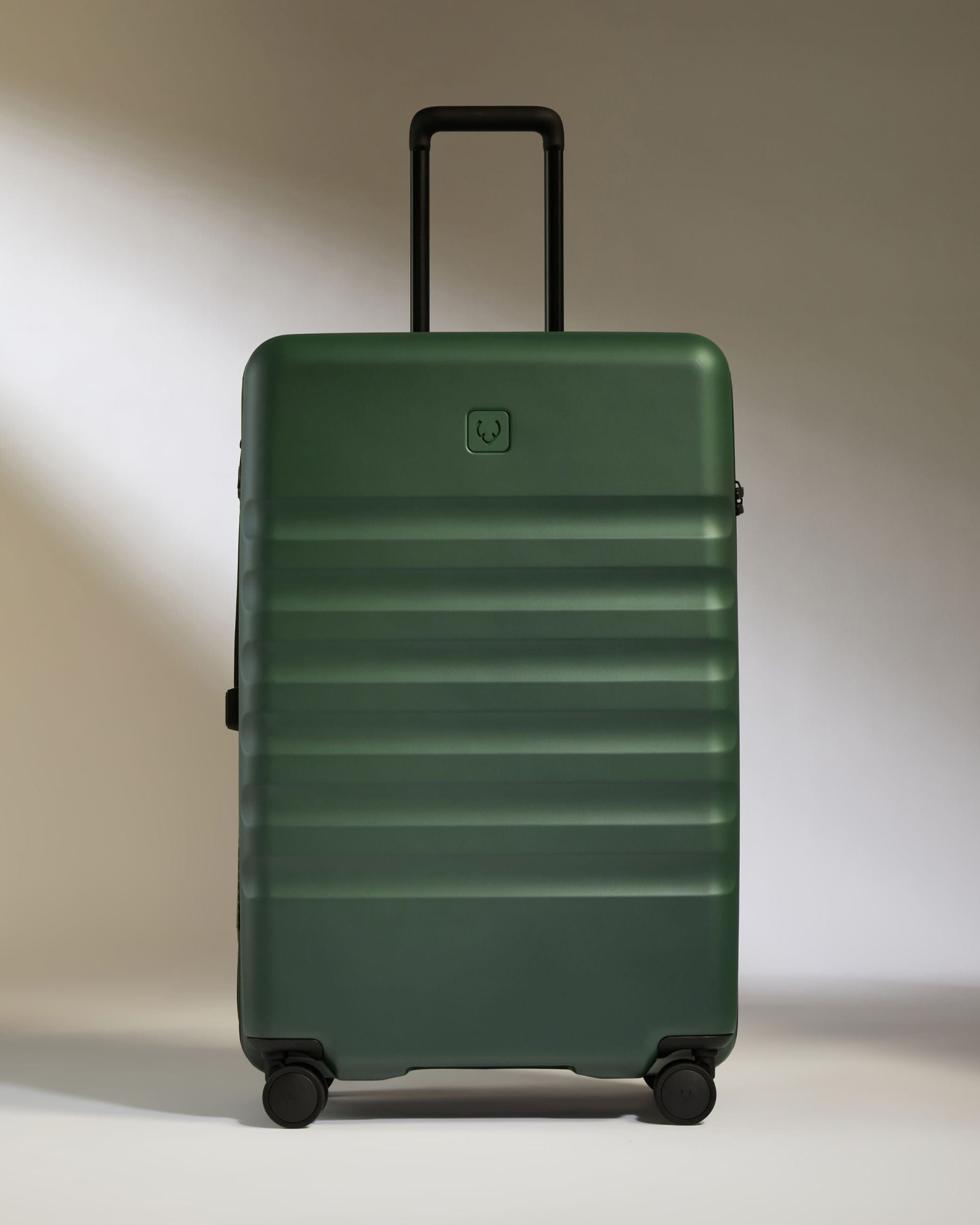 Antler Luggage -  Icon Stripe Set in Antler Green - Hard Suitcase Icon Stripe Set in Green | Lightweight & Hard Shell Suitcase