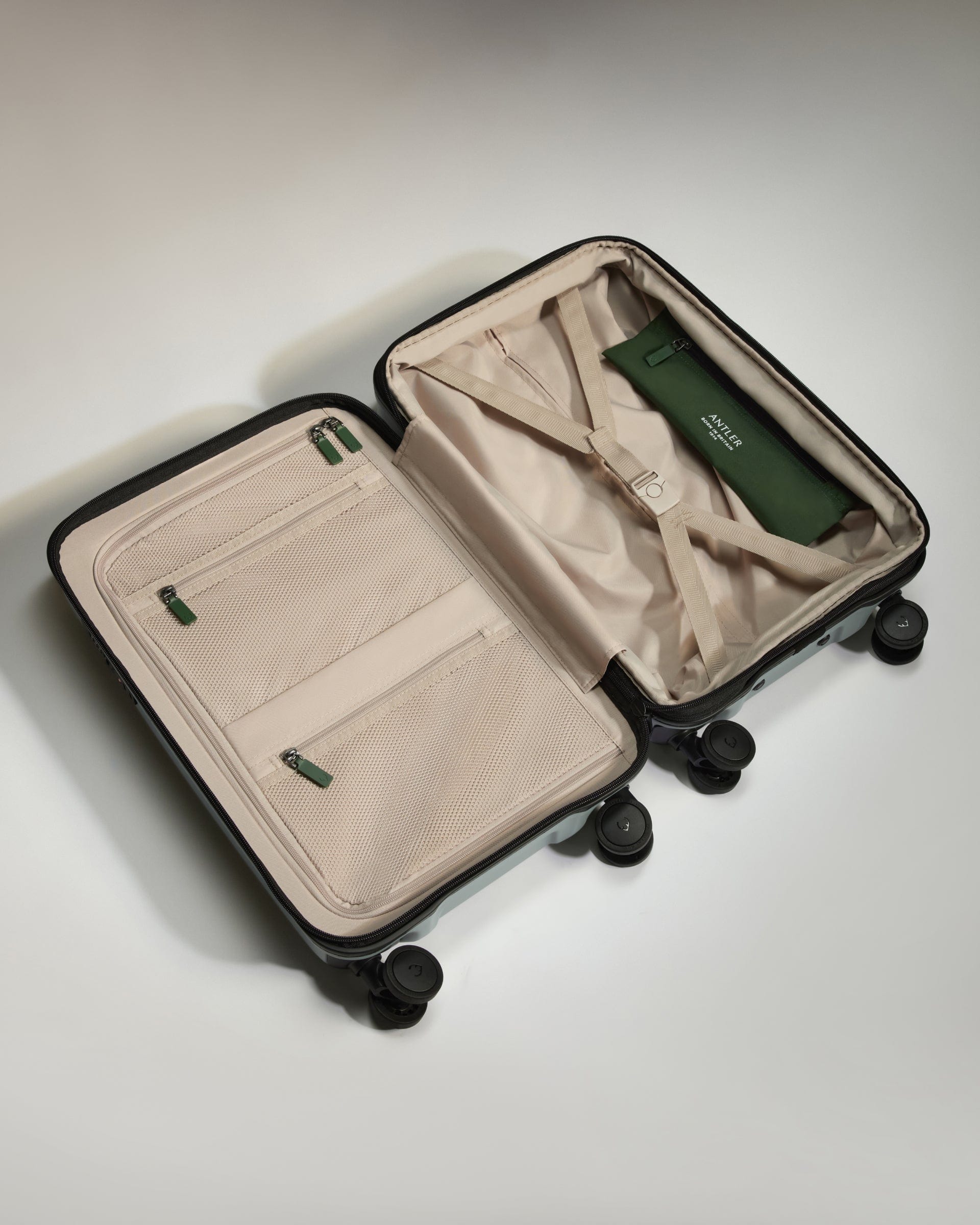 Antler Luggage -  Icon Stripe Set in Mist Blue - Hard Suitcase Icon Stripe Set in Blue | Lightweight & Hard Shell Suitcase