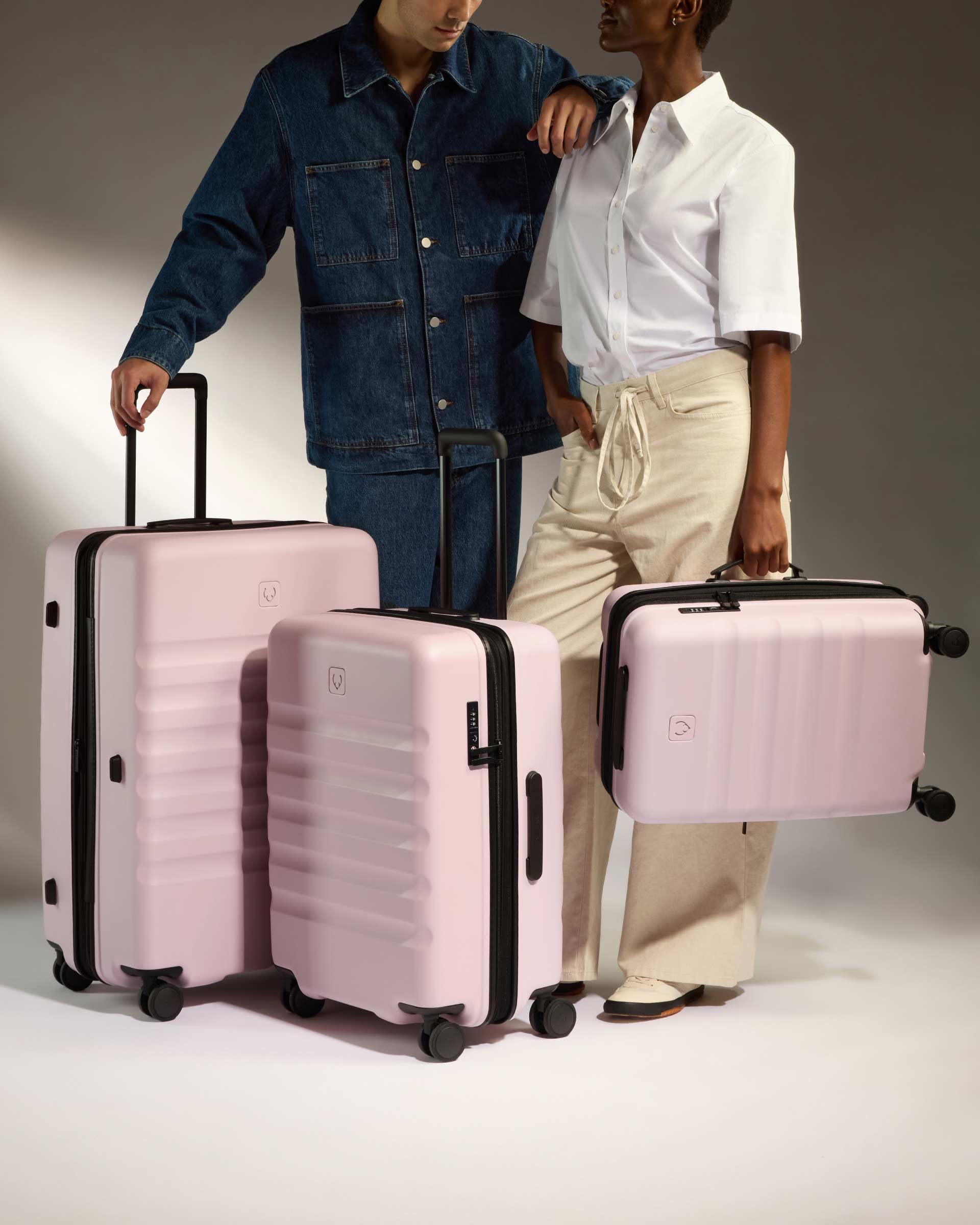 Expandable Cabin Suitcase Set Moorland Icon Stripe