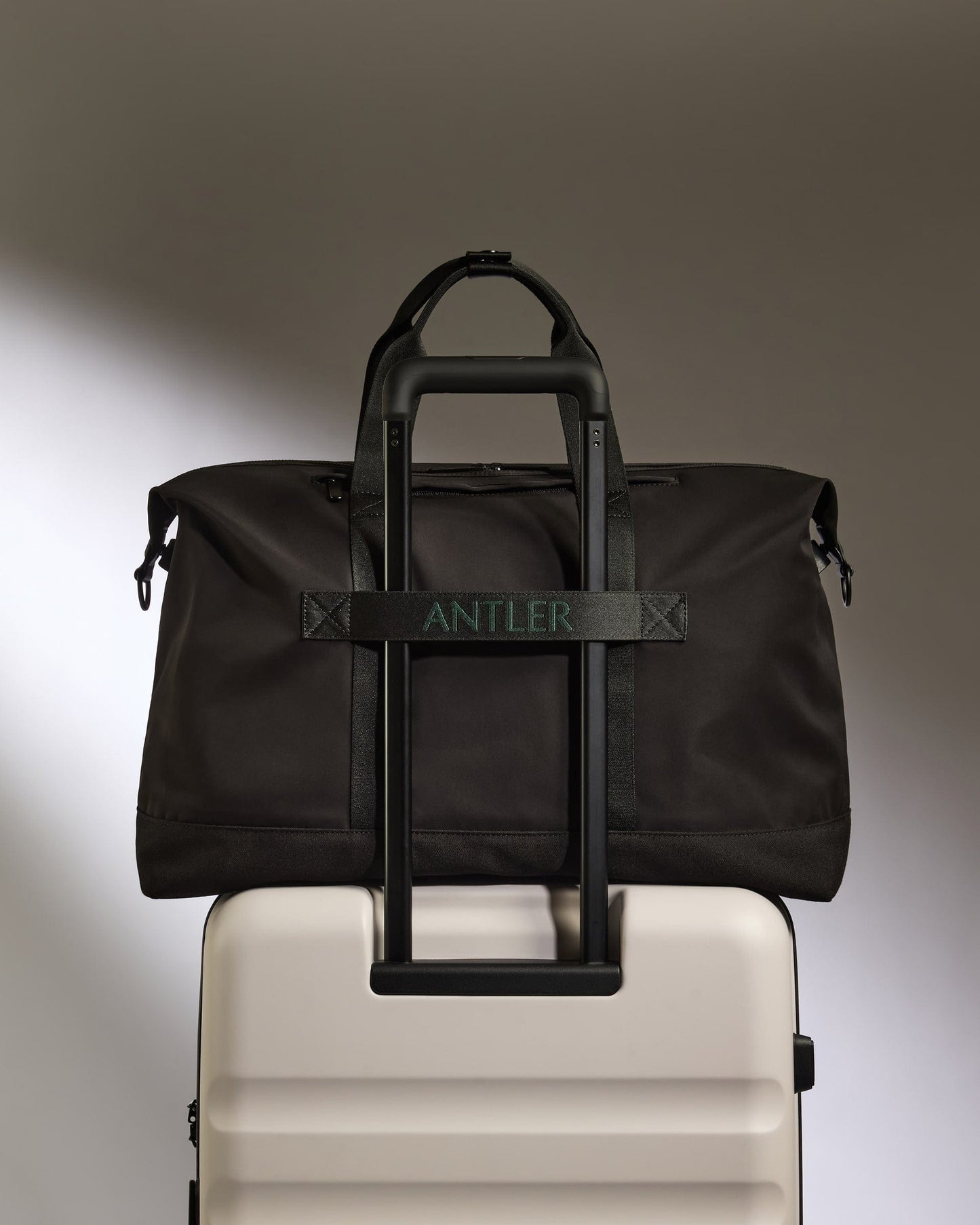 Antler Luggage -  Icon Weekender Bag in Black - Weekender Icon Weekender Bag in Black | Travel & Lifestyle Holdall Duffel Bags 