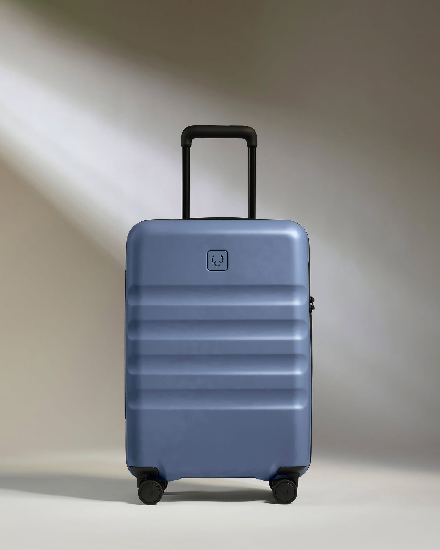 Antler Luggage -  Large Cabin Suitcase in Ocean Blue - Icon Stripe - Hard Suitcase - Large Cabin Large Cabin Suitcase in Blue - Icon Stripe | Lightweight & Hard Shell Suitcase