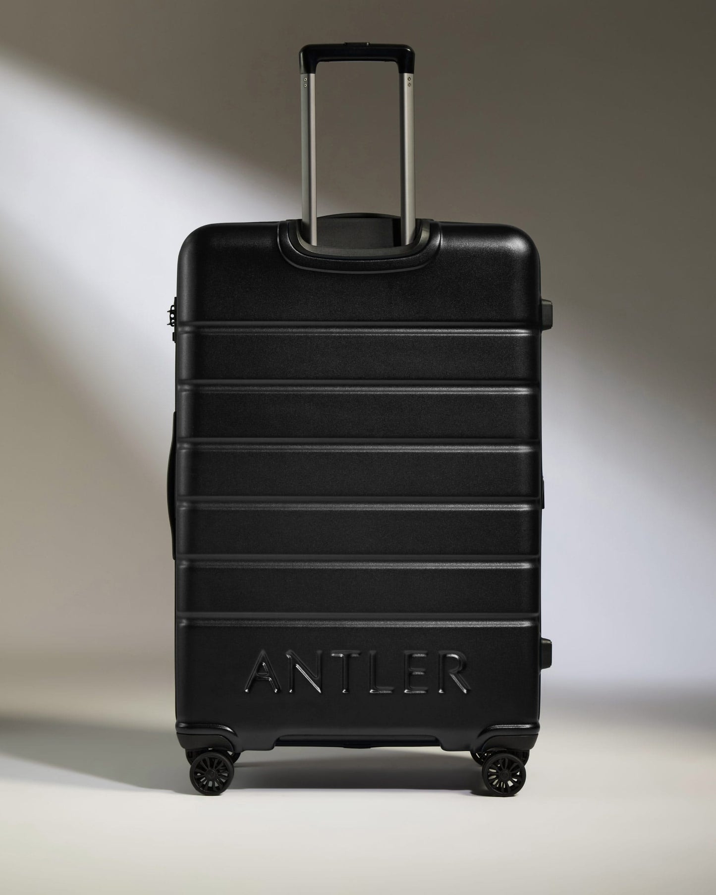 Antler Luggage -  Large Suitcase in Black - Logo - Hard Suitcases Large Suitcase Black - Logo | Lightweight Hard Shell Luggage