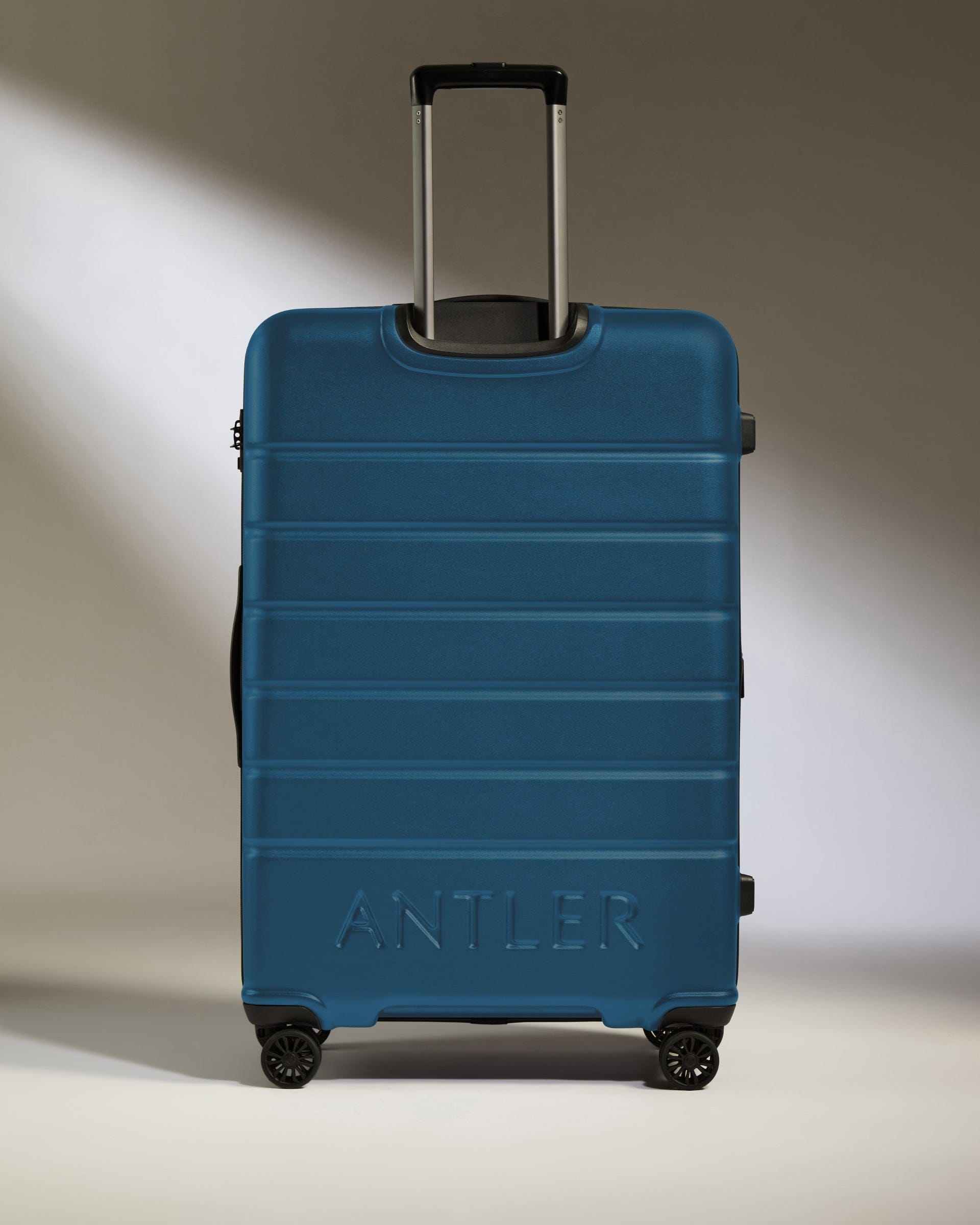 Antler Luggage -  Large Suitcase in Bold Blue - Logo - Hard Suitcase - Large Large Suitcase Bold Blue - Logo | Lightweight Hard Shell Luggage