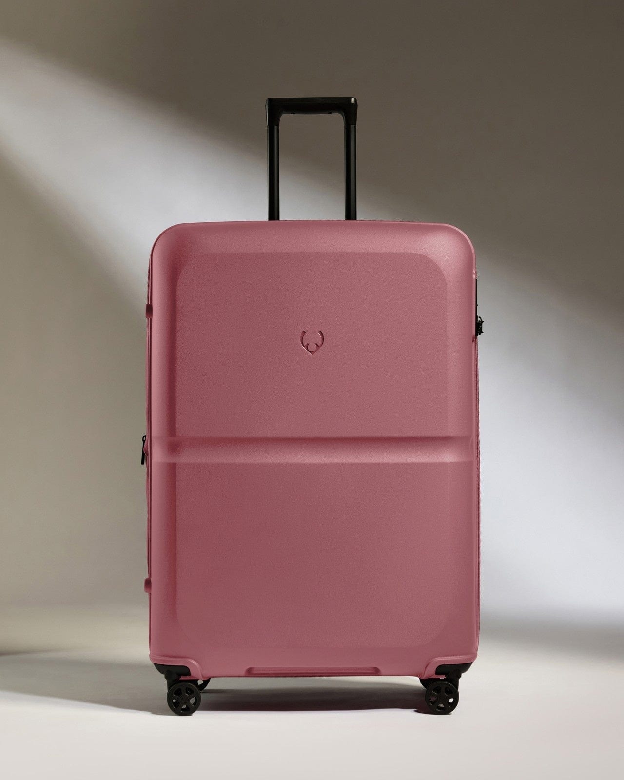 Antler Luggage -  Large Suitcase in Clay Pink - Single Stripe - Hard Suitcase - Large Large Suitcase in Pink - Single Stripe | Checked Luggage & Large Suitcases