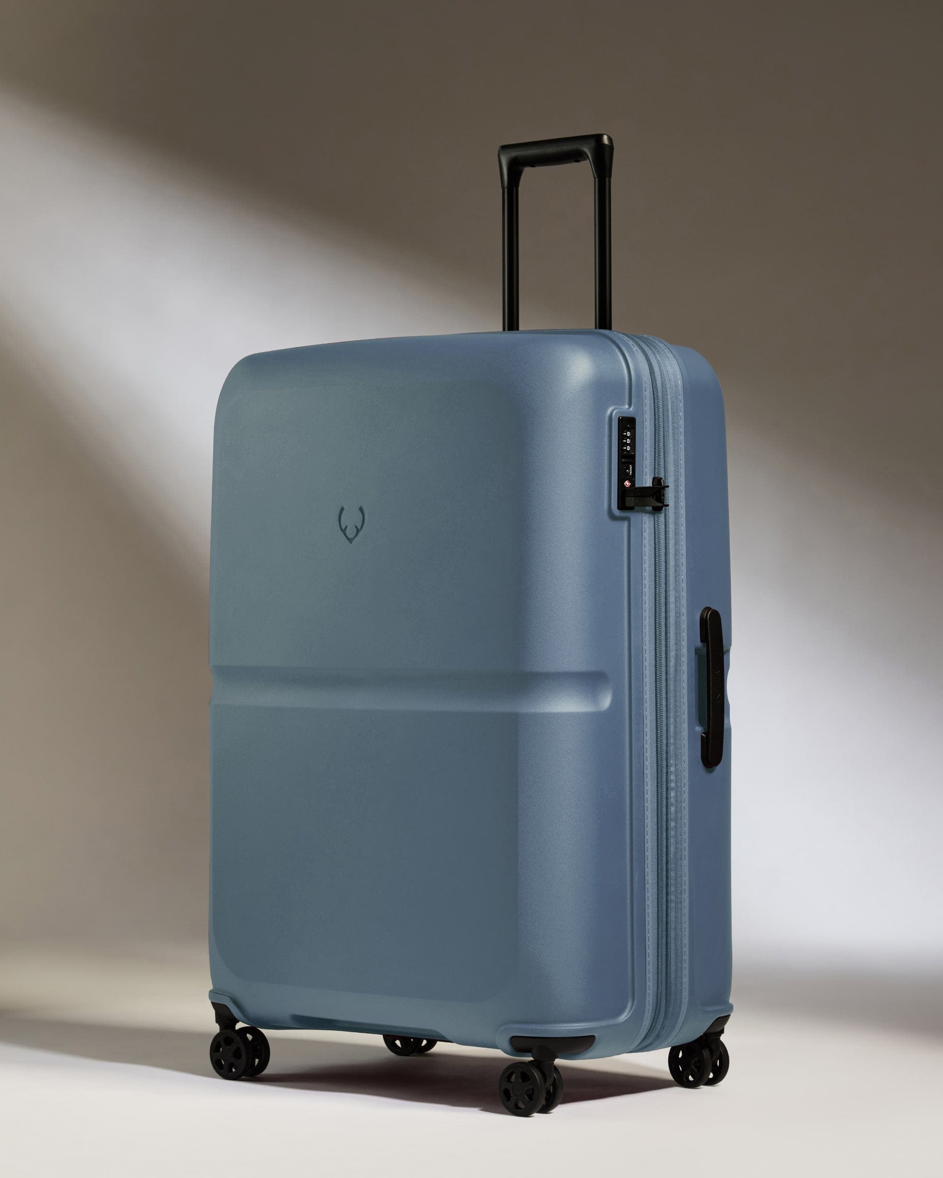 Antler Luggage -  Large Suitcase in Cove Blue - Single Stripe - Hard Suitcase Large Suitcase in Light Blue - Single Stripe | Checked Luggage & Large Suitcases