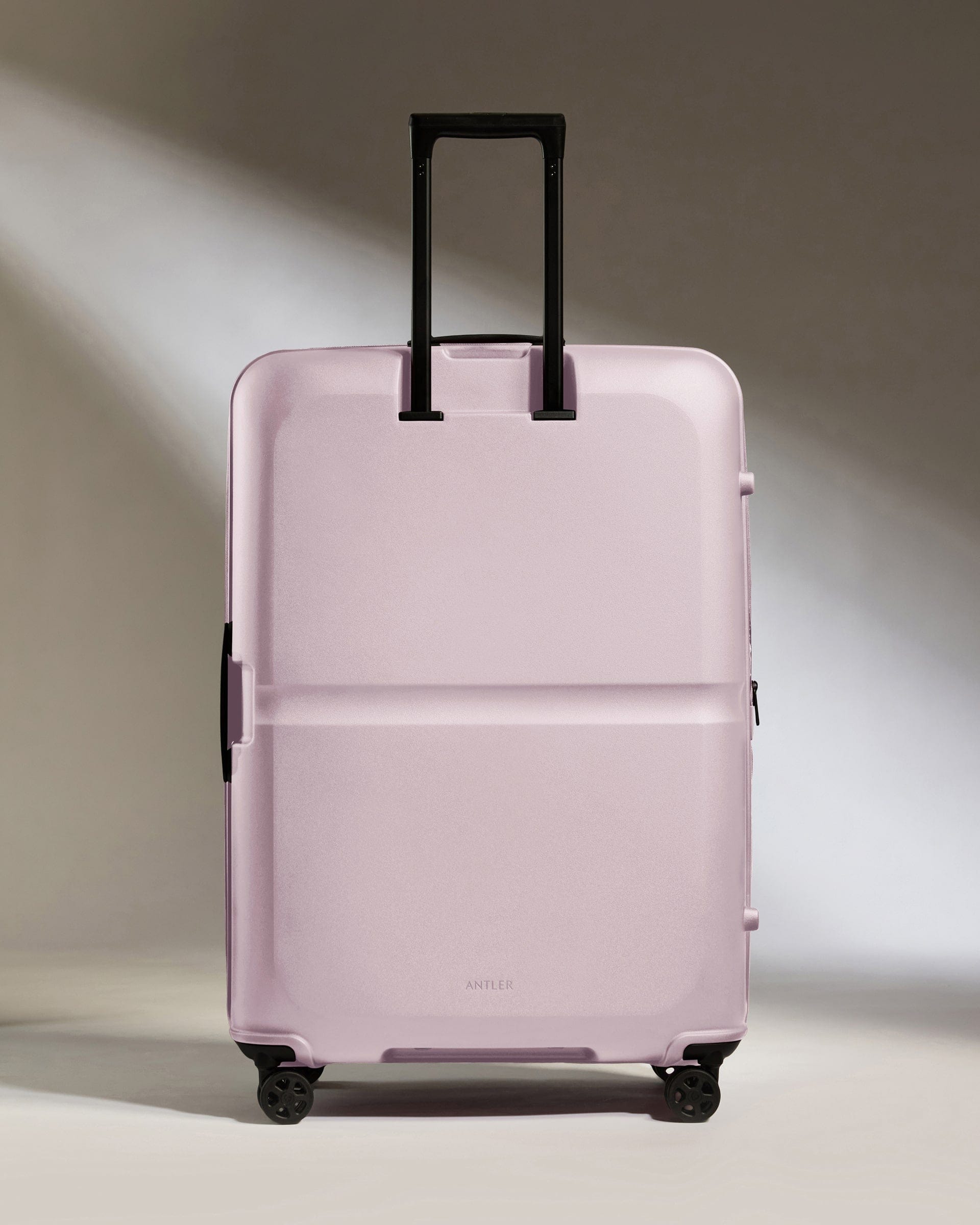Antler Luggage -  Large Suitcase in Dusk Pink - Single Stripe - Hard Suitcase - Large Large Suitcase in Light Pink - Single Stripe | Checked Luggage & Large Suitcases