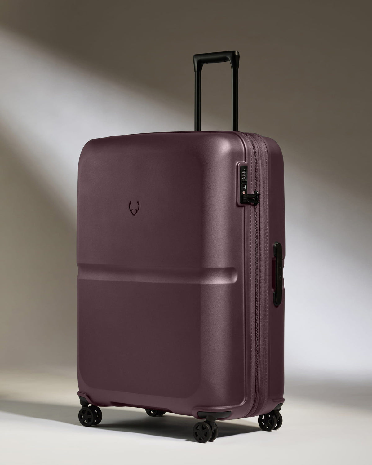 Antler Large Suitcase in Lagoon Purple with Single Stripe