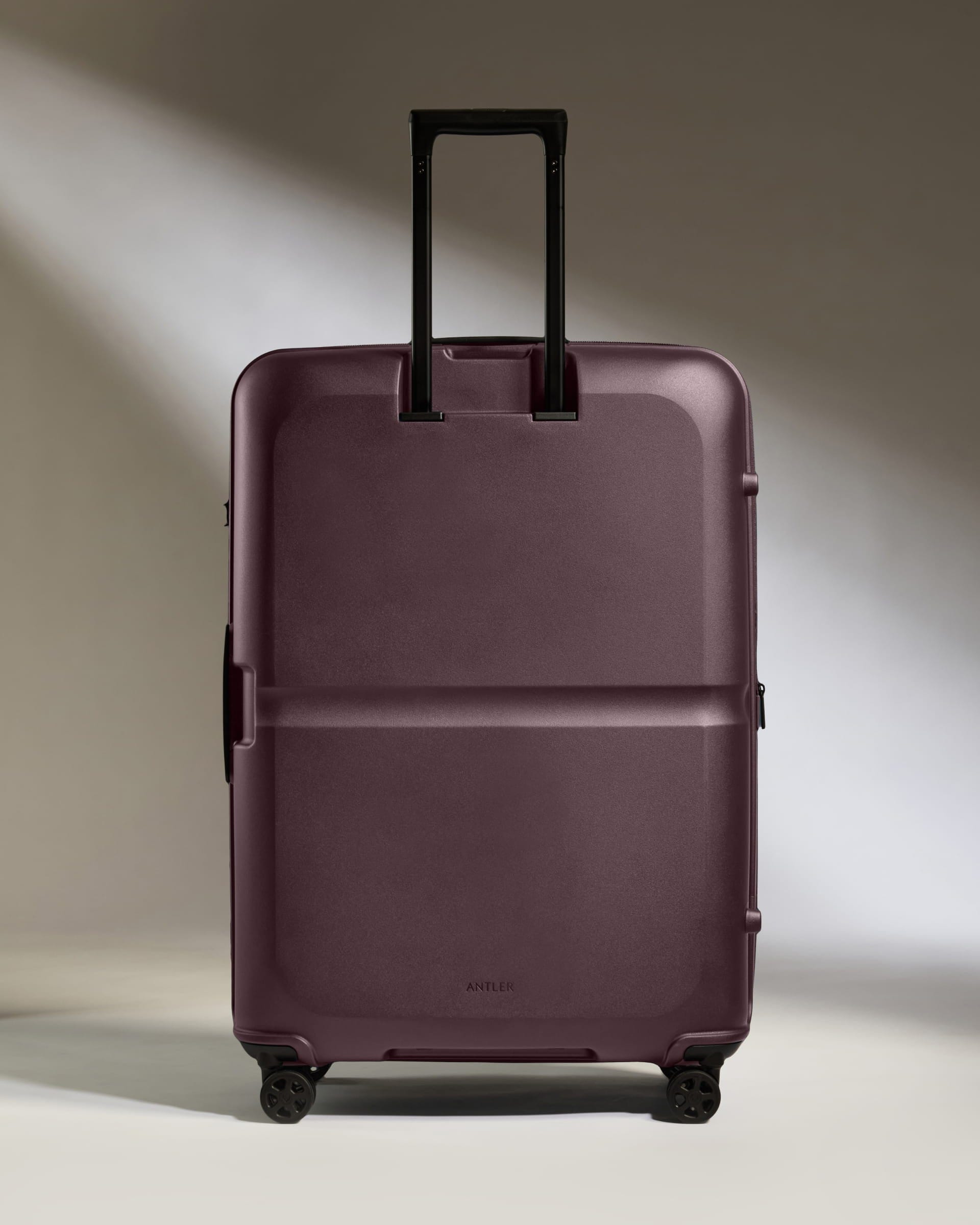 Antler Luggage -  Large Suitcase in Lagoon Red - Single Stripe - Hard Suitcase - Large Large Suitcase in Lagoon Red - Single Stripe | Checked Luggage & Large Suitcases
