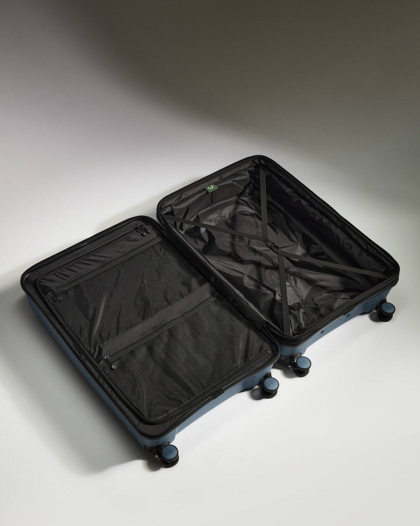 Antler Luggage -  Large Suitcase in Light Blue - Logo Stripe - Hard Suitcase - Large Large Suitcase Light Blue - Logo Stripe | Lightweight Hard Shell Luggage