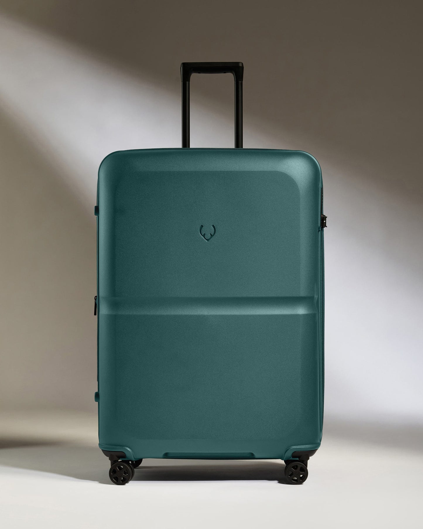Antler Luggage -  Large Suitcase in Marsh Blue - Single Stripe - Hard Suitcase - Large Large Suitcase in Blue - Single Stripe | Checked Luggage & Large Suitcases