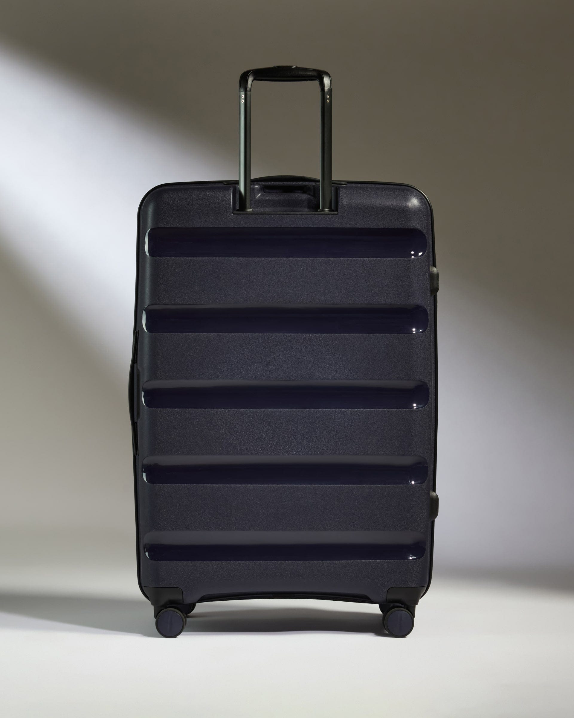Antler Luggage -  Large Suitcase in Navy - Logo Stripe - Hard Suitcase - Large Large Suitcase Navy - Logo Stripe | Lightweight Hard Shell Luggage
