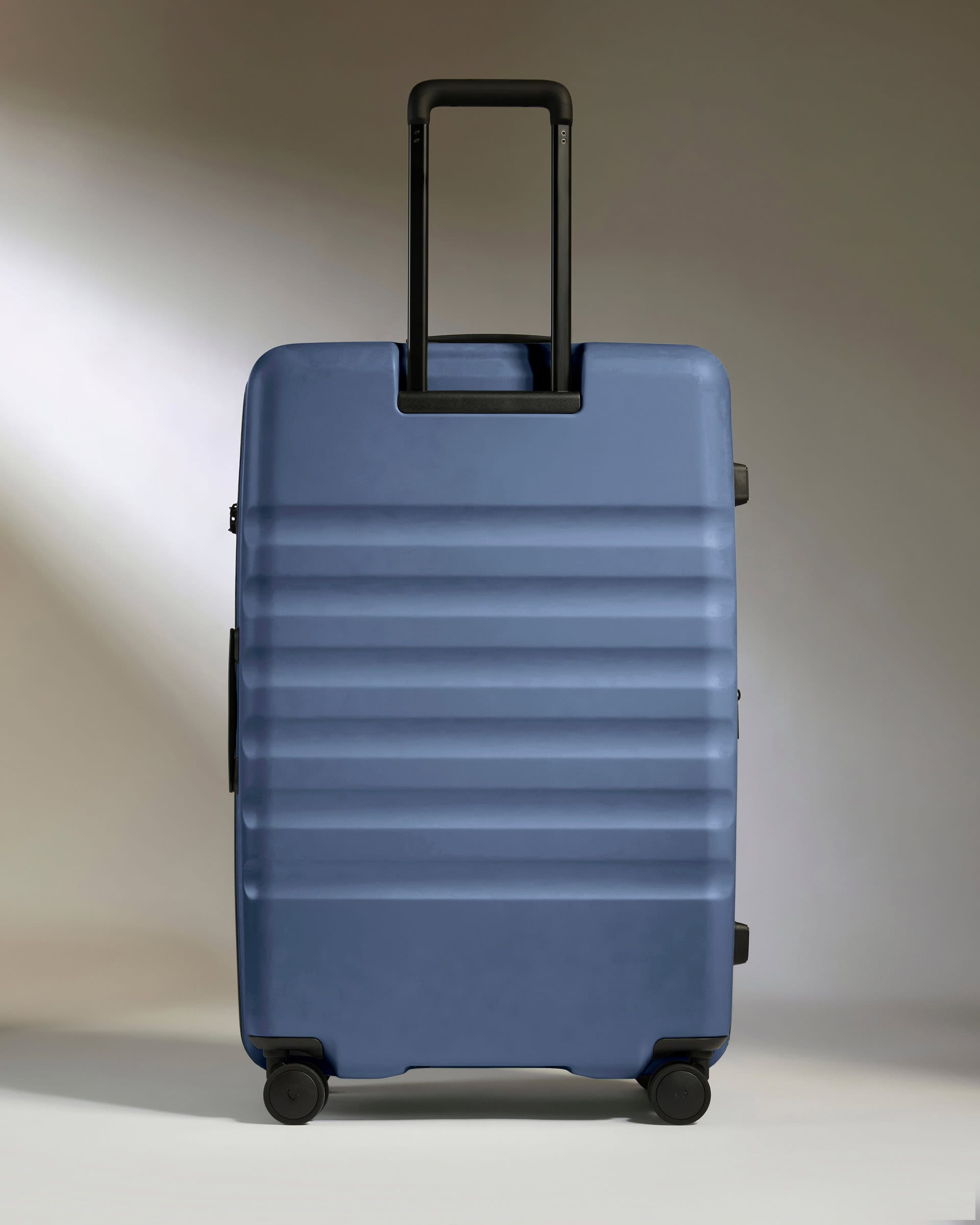 Antler Luggage -  Large Suitcase in Ocean Blue - Icon Stripe - Hard Suitcase - Large Icon Stripe Large Suitcase in Blue | Lightweight & Hard Shell Suitcase