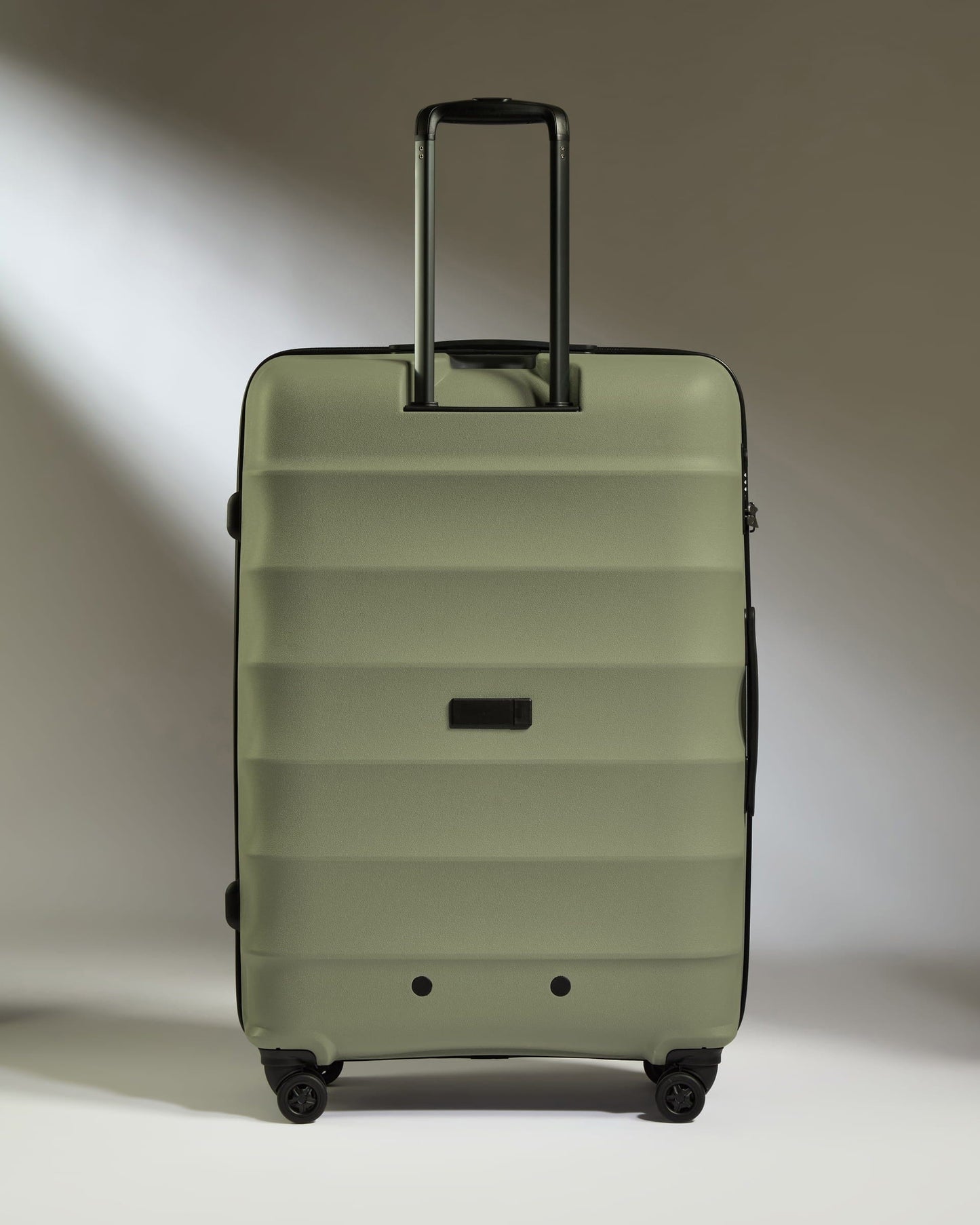 Antler Luggage -  Large Suitcase in Olive Green - Juno - Hard Suitcase Large Suitcase in Olive Green - Juno | Checked Luggage & Large Suitcases