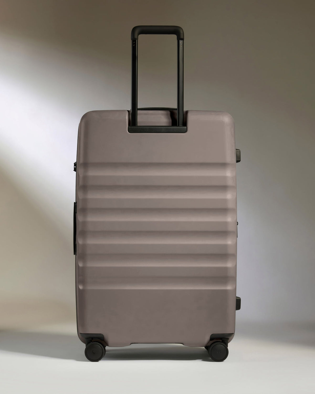 Antler Luggage -  Large Suitcase in Pebble Grey - Icon Stripe - Hard Suitcase - Large Icon Stripe Large Suitcase in Grey | Lightweight & Hard Shell Suitcase