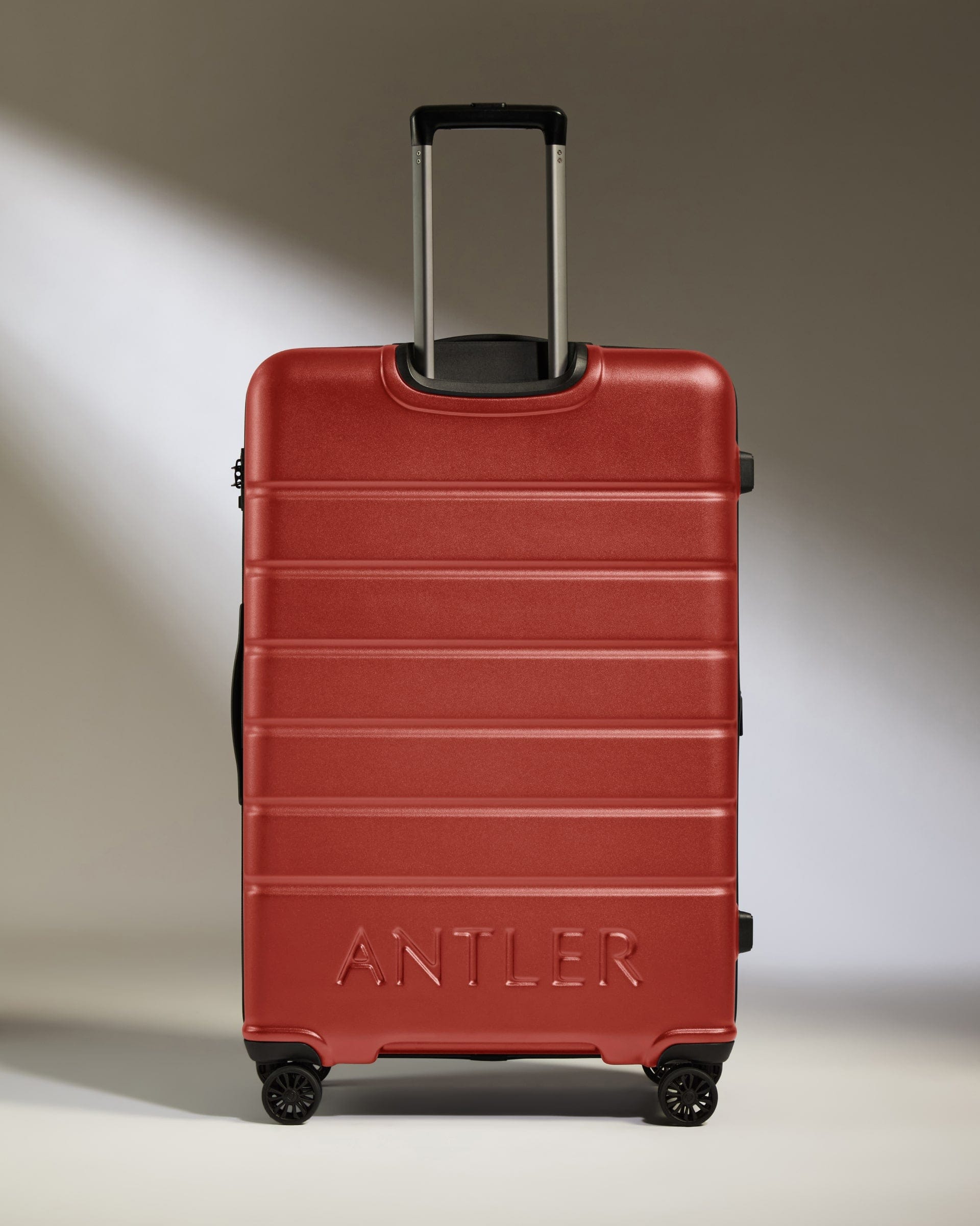 Antler Luggage -  Large Suitcase in Red Orange - Logo - Hard Suitcase - Large Large Suitcase Red Orange - Logo | Lightweight Hard Shell Luggage