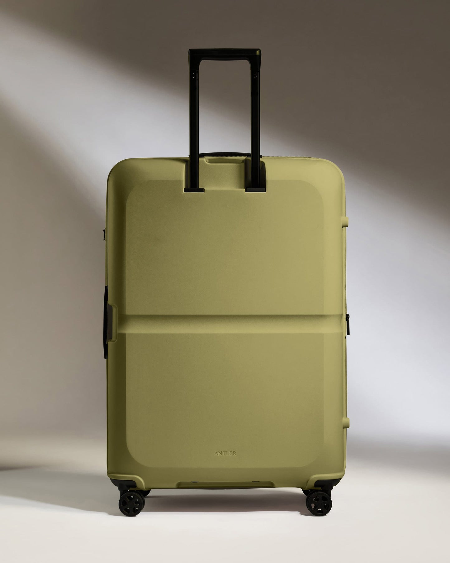 Antler Luggage -  Large Suitcase in Reed Green - Single Stripe - Hard Suitcase - Large Large Suitcase in Green - Single Stripe | Checked Luggage & Large Suitcases