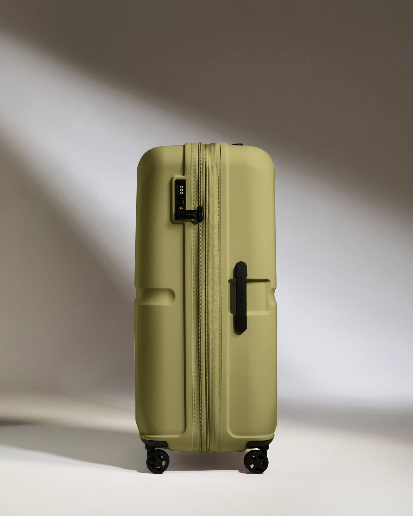 Antler Luggage -  Large Suitcase in Reed Green - Single Stripe - Hard Suitcase - Large Large Suitcase in Green - Single Stripe | Checked Luggage & Large Suitcases