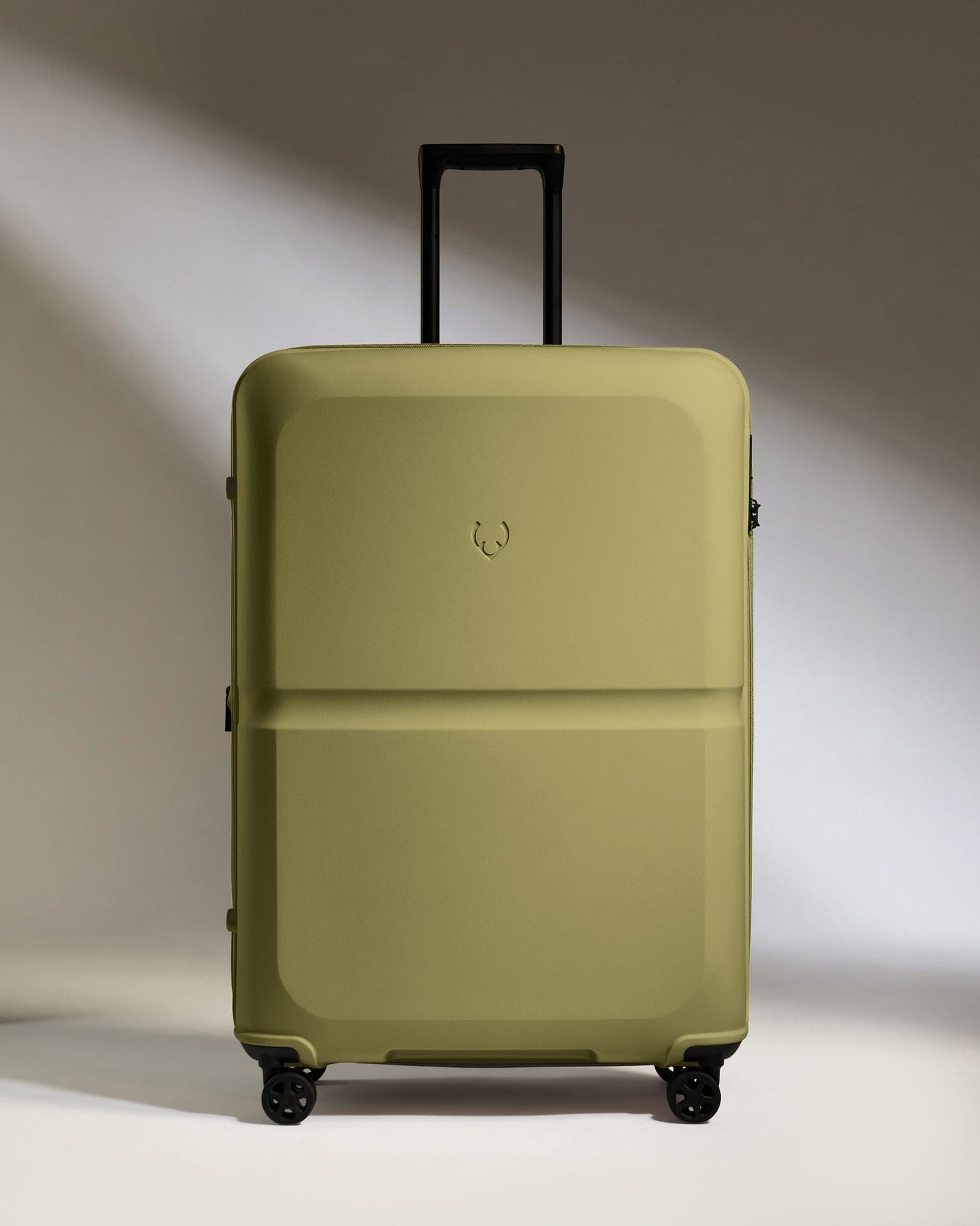 Antler Luggage -  Large Suitcase in Reed Green - Single Stripe - Hard Suitcase - Large Large Suitcase in Green - Single Stripe | Checked Luggage & Large Suitcases