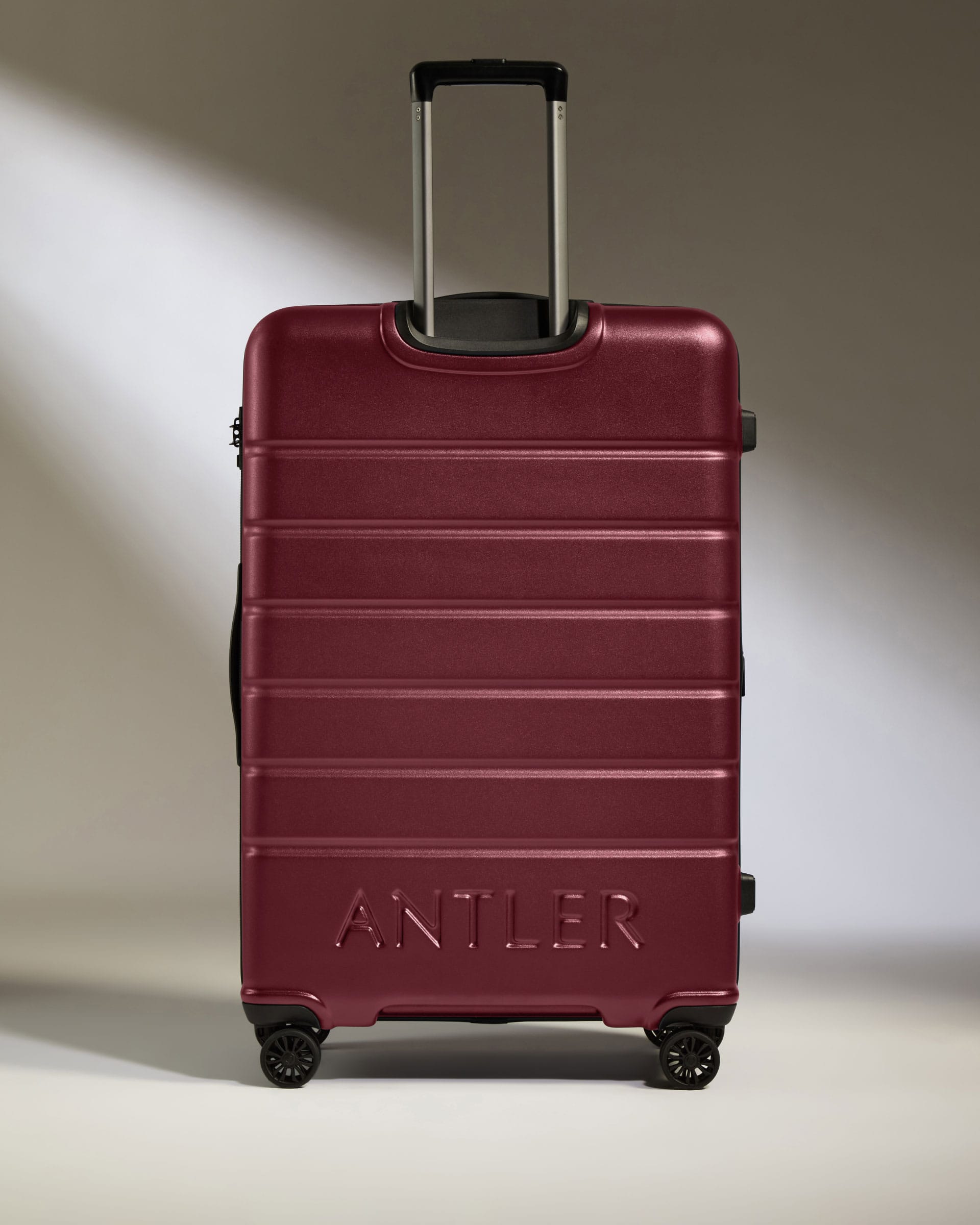 Antler Luggage -  Large Suitcase in Rich Red - Logo - Hard Suitcase - Large Large Suitcase Red - Logo | Lightweight Hard Shell Luggage