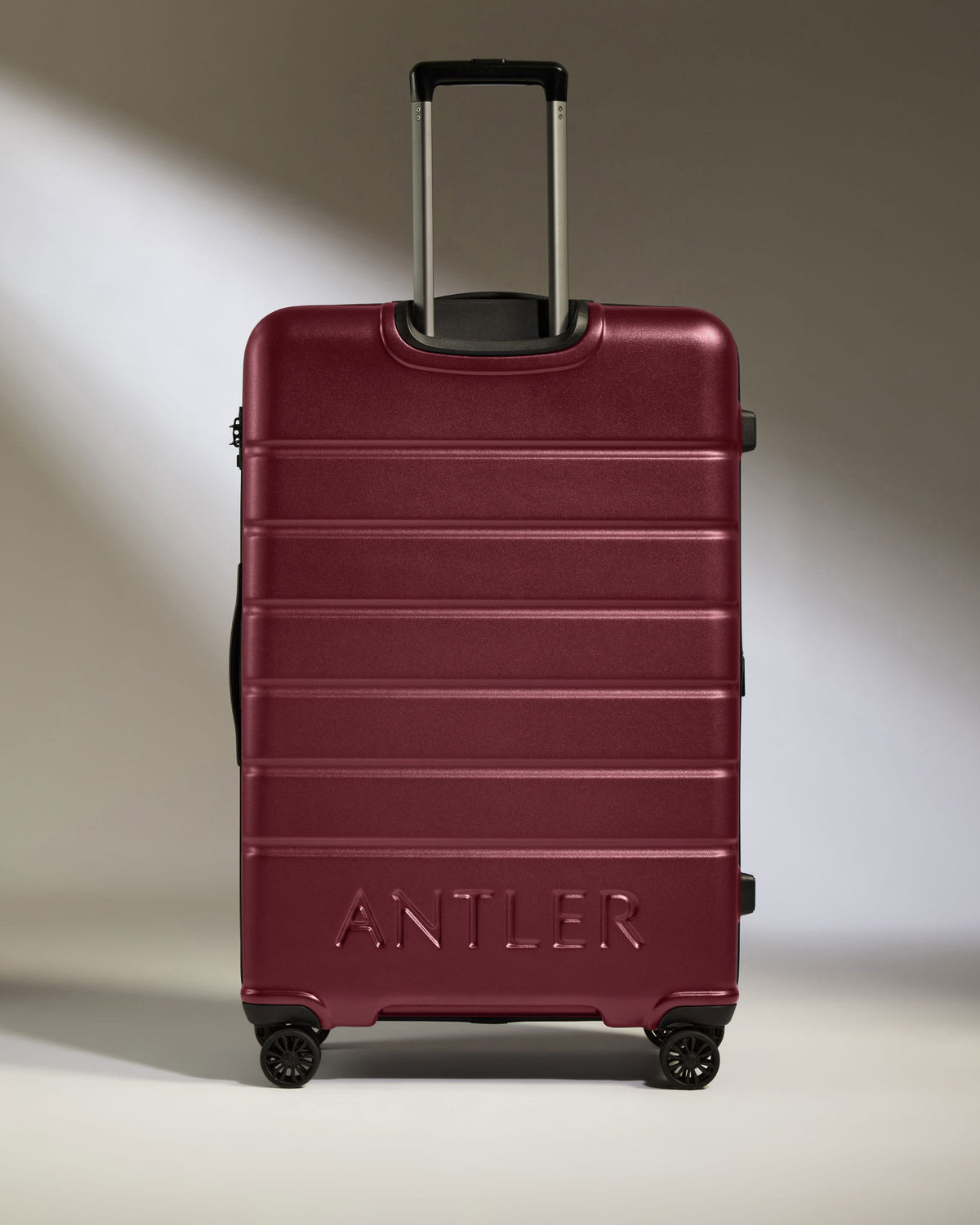 Antler Luggage -  Large Suitcase in Rich Red - Logo - Hard Suitcase - Large Large Suitcase Red - Logo | Lightweight Hard Shell Luggage