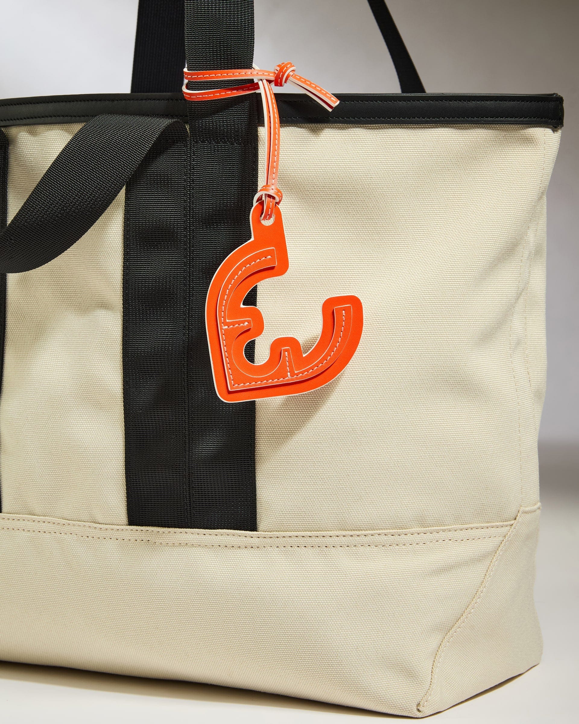 Antler Luggage -  Leather Bag Charm in Coral - Summer Capsule - Accessories Leather Bag Charm in Orange | Keychain & Travel Accessories