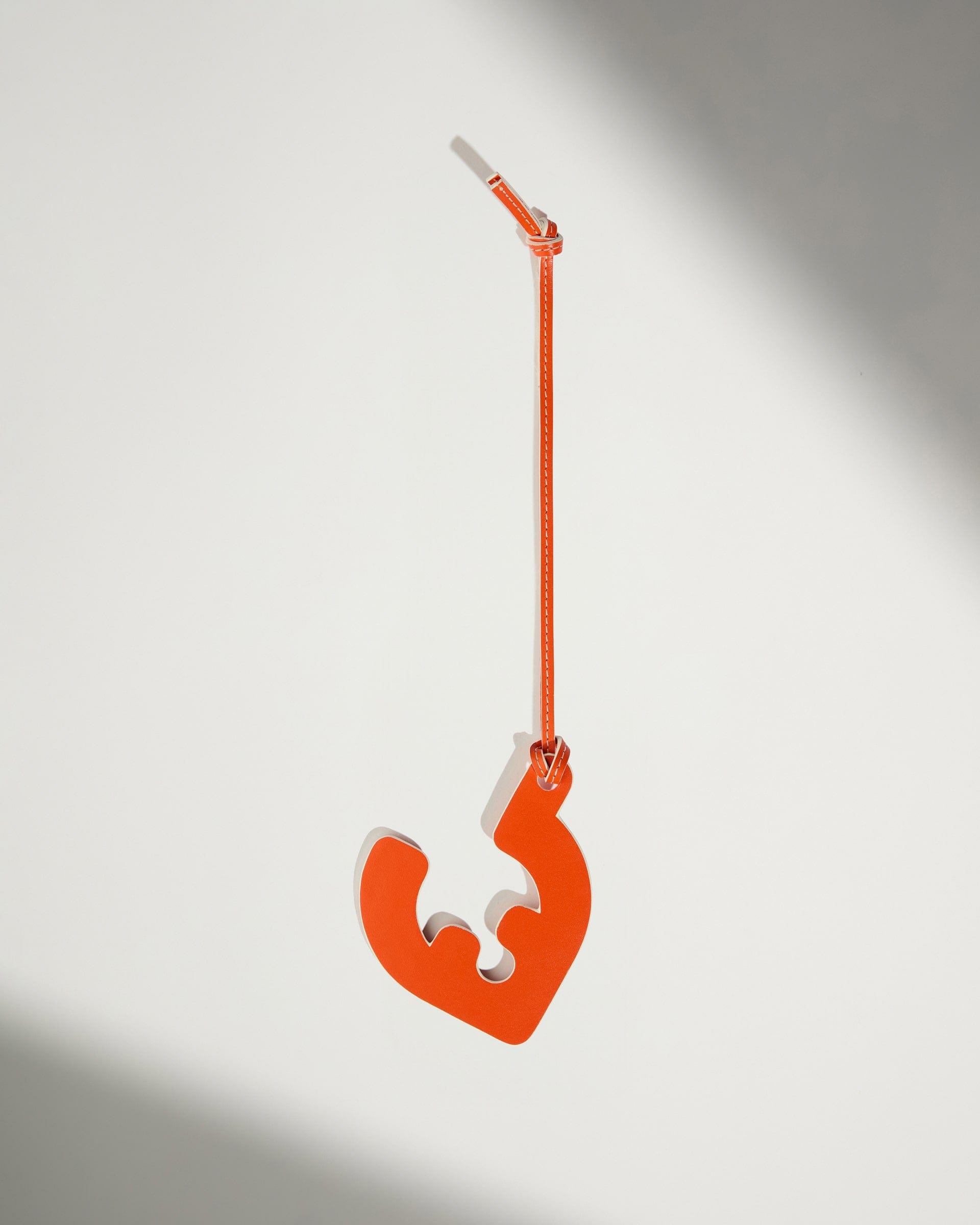 Antler Luggage -  Leather Bag Charm in Coral - Summer Capsule - Accessories Leather Bag Charm in Orange | Keychain & Travel Accessories