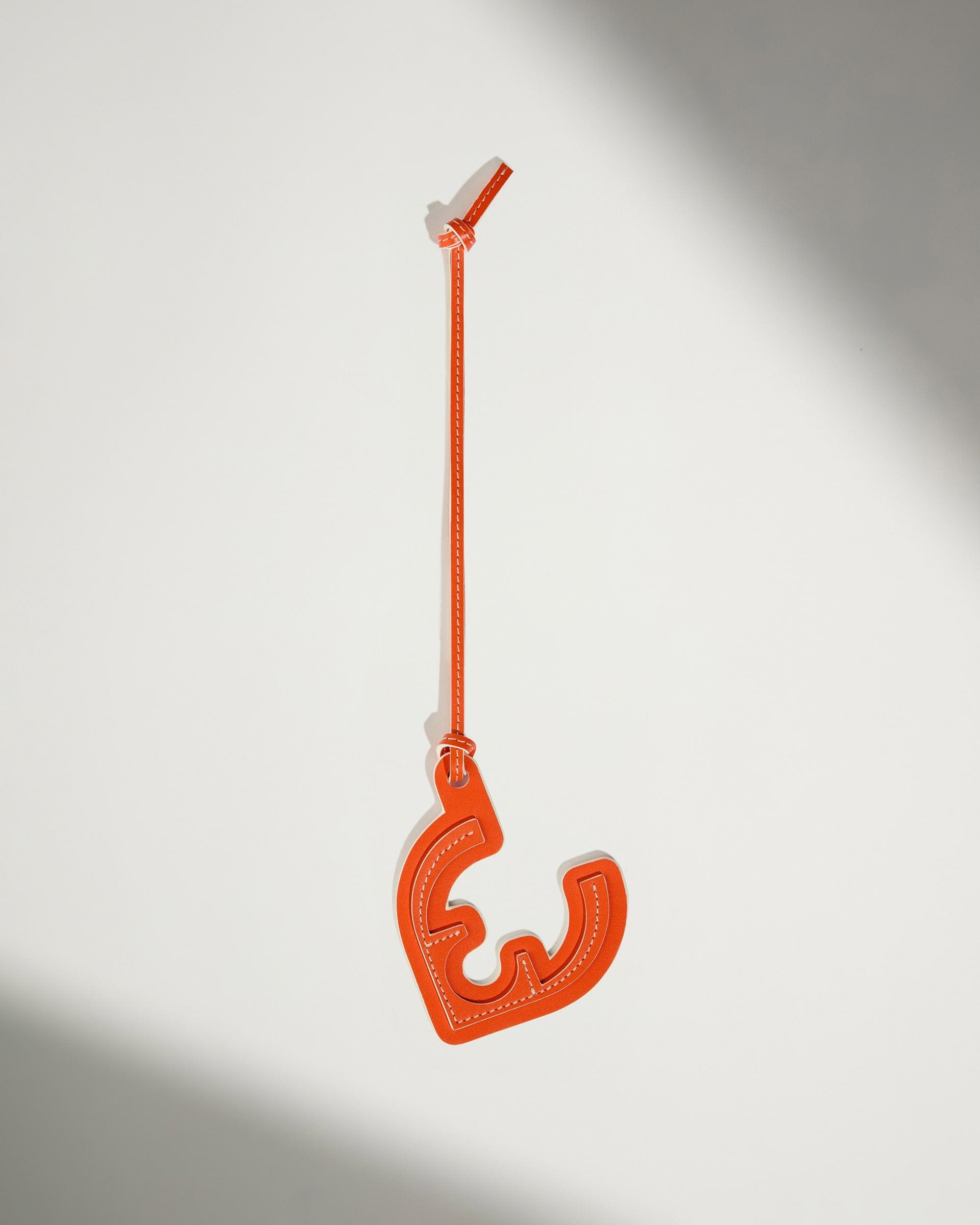 Antler Luggage -  Leather Bag Charm in Coral - Summer Capsule - Accessories Leather Bag Charm in Orange | Keychain & Travel Accessories