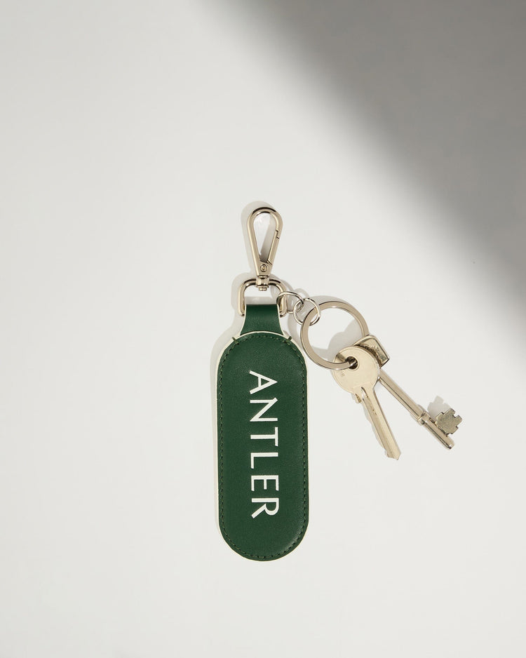 Antler Luggage -  Leather Keyring in Antler Green - Summer Capsule - Accessories Leather Keyring in Green | Keychain & Travel Accessories