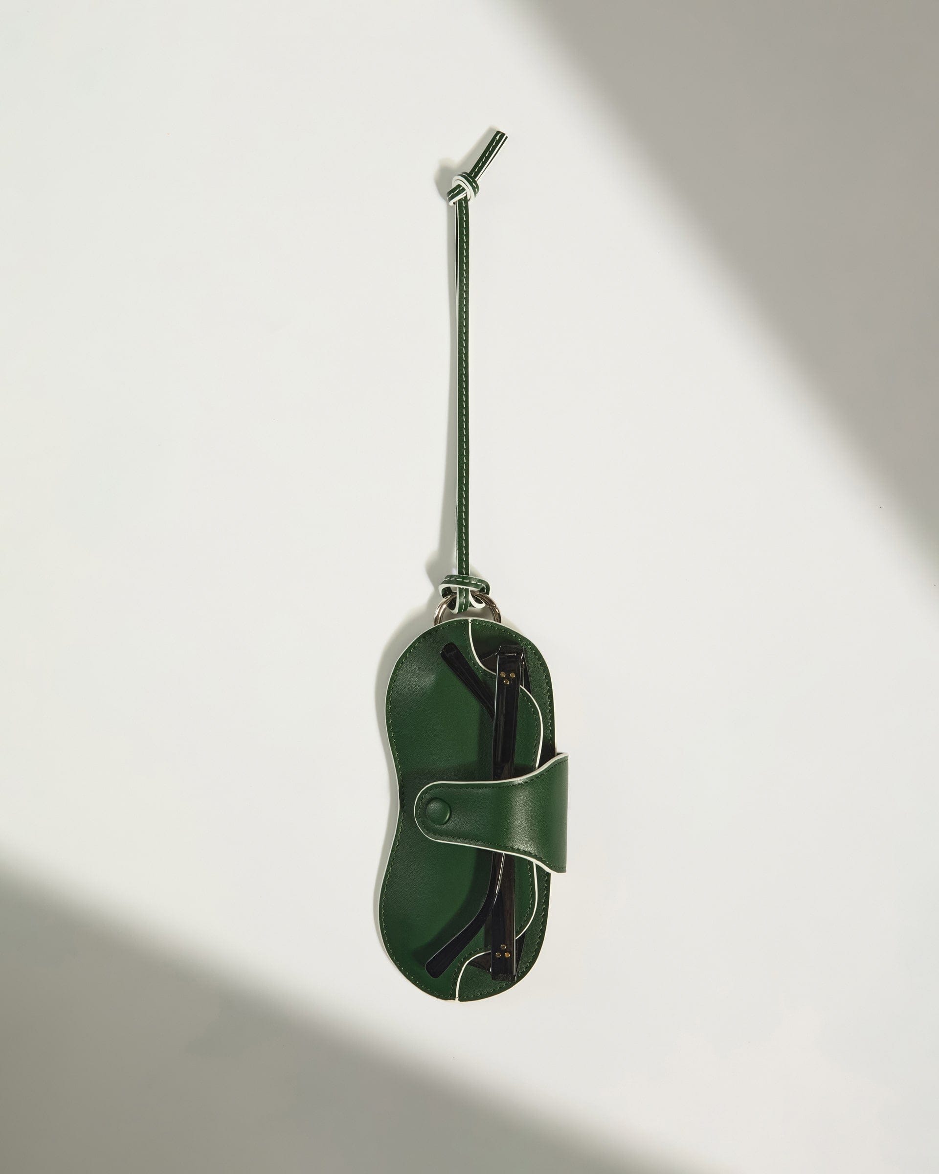 Antler Luggage -  Leather Sunglasses Case in Antler Green - Summer Capsule - Accessories Leather Sunglasses Case in Green | Glasses Case & Travel Accessories