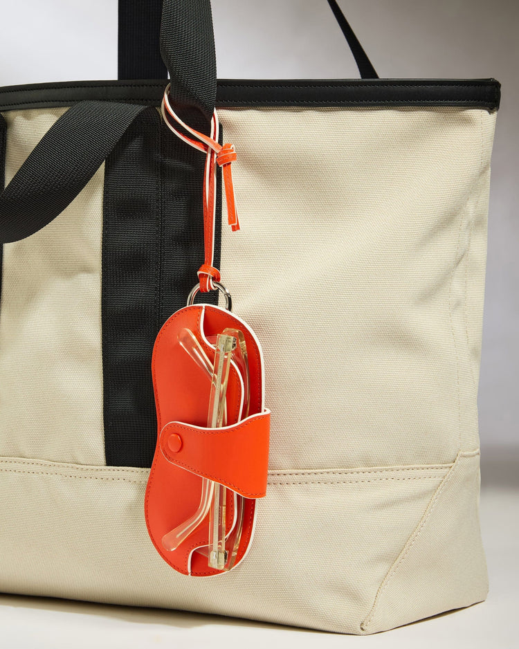 Antler Luggage -  Leather Sunglasses Case in Coral - Summer Capsule - Accessories Leather Sunglasses Case in Orange | Glasses Case & Travel Accessories