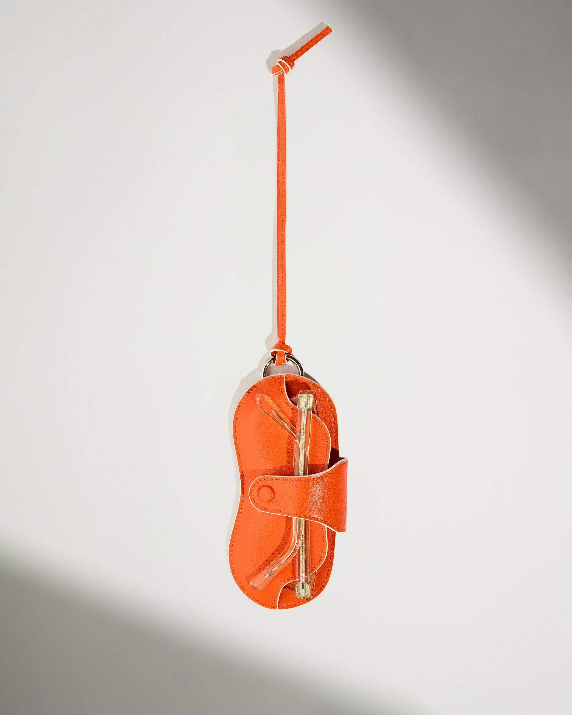 Antler Luggage -  Leather Sunglasses Case in Coral - Summer Capsule - Accessories Leather Sunglasses Case in Orange | Glasses Case & Travel Accessories