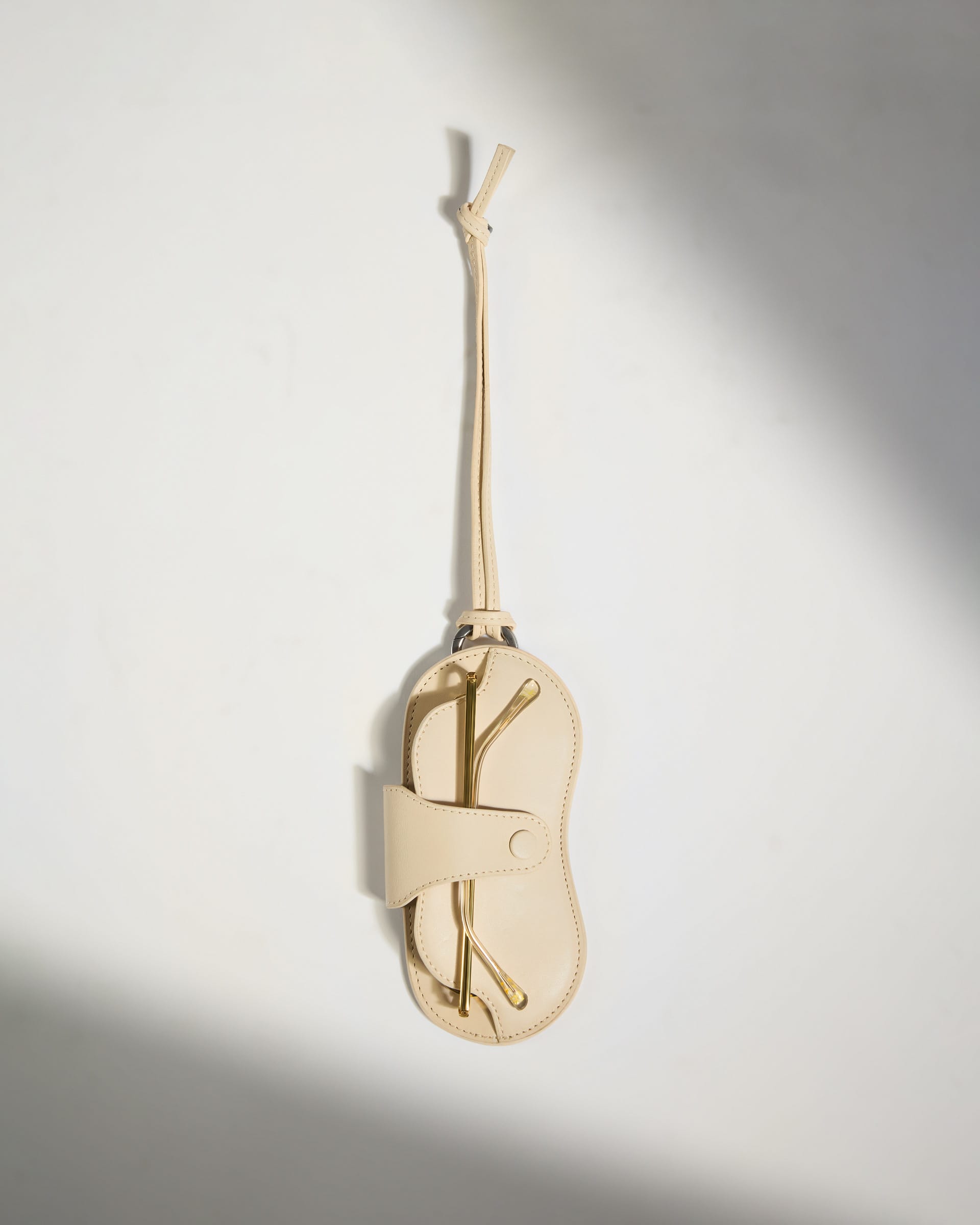 Antler Luggage -  Leather Sunglasses Case in Cream - Summer Capsule - Pouch Leather Sunglasses Case in Cream - Summer Capsule
