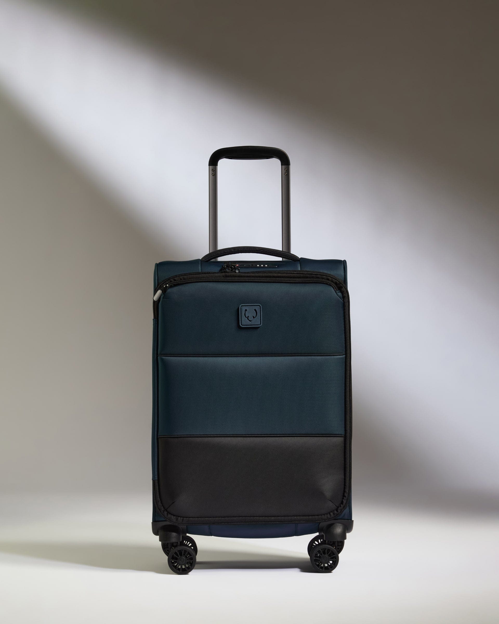 Antler Luggage -  Lightest Cabin Suitcase in Indigo Blue - Soft Stripe 2.0 - Soft Suitcase Lightest Cabin Suitcase in Navy - Soft Stripe 2.0 | Soft Suitcase & Cabin Bag