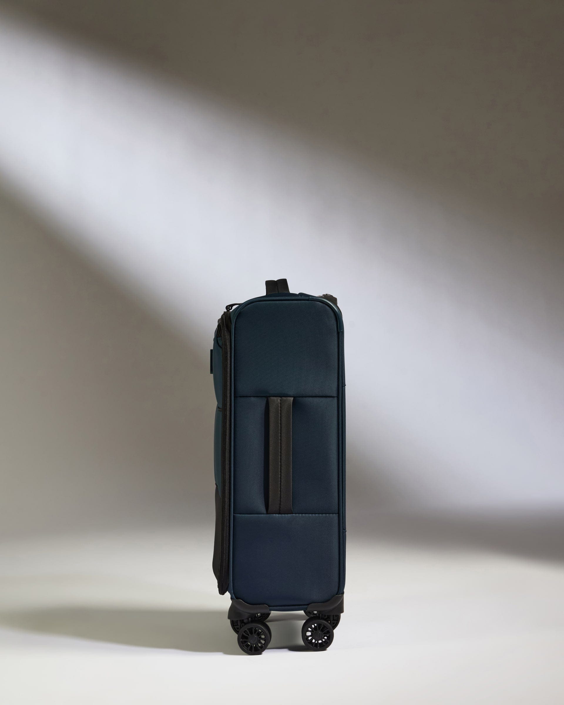 Antler Luggage -  Lightest Cabin Suitcase in Indigo Blue - Soft Stripe 2.0 - Soft Suitcase Lightest Cabin Suitcase in Navy - Soft Stripe 2.0 | Soft Suitcase & Cabin Bag