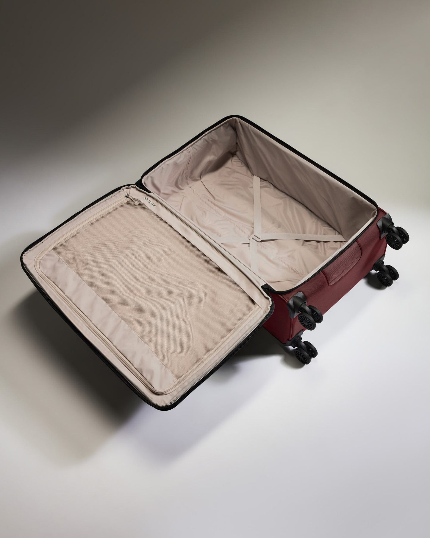 Antler Luggage -  Lightest Large Suitcase in Cedar - Soft Stripe 2.0 - Soft Suitcase - Large Lightest Large Suitcase in Cedar - Soft Stripe 2.0 | Soft Checked Suitcase