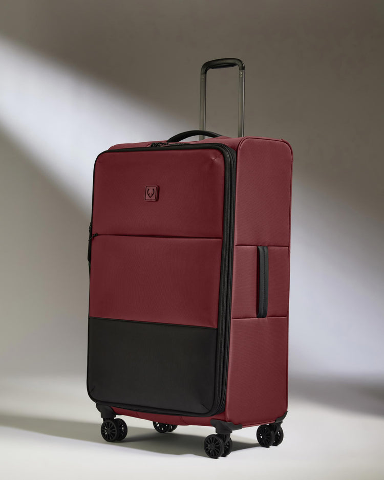 Antler Luggage -  Lightest Large Suitcase in Cedar - Soft Stripe 2.0 - Soft Suitcase - Large Lightest Large Suitcase in Cedar - Soft Stripe 2.0 | Soft Checked Suitcase