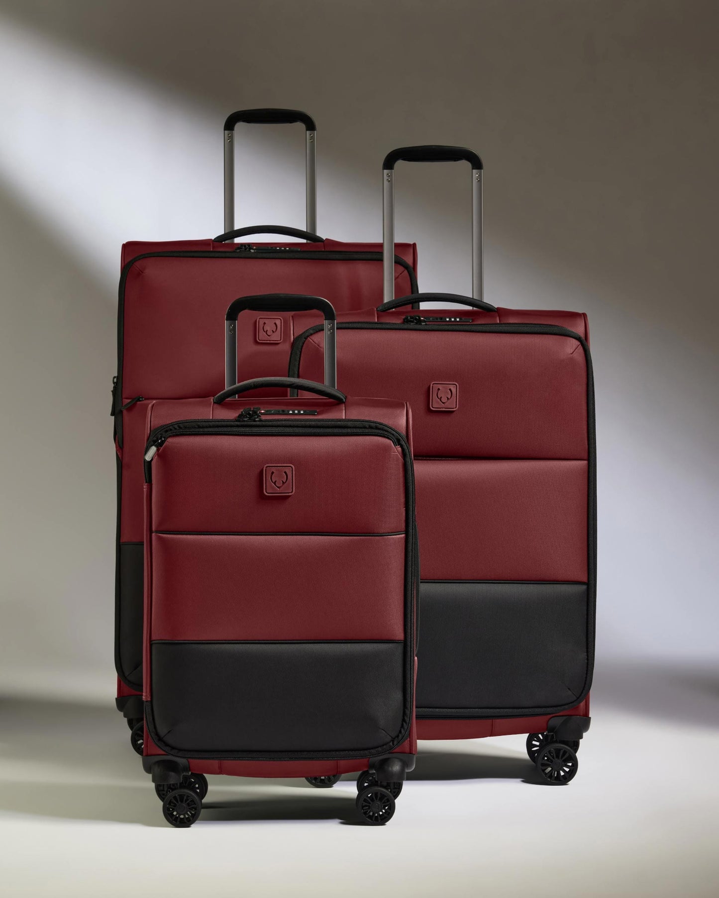 Antler Luggage -  Lightest Suitcase Set in Cedar - Soft Stripe 2.0 - Soft Suitcase - Standard Cabin Set Lightest Suitcase Set in Cedar - Soft Stripe 2.0 | Soft Luggage Set