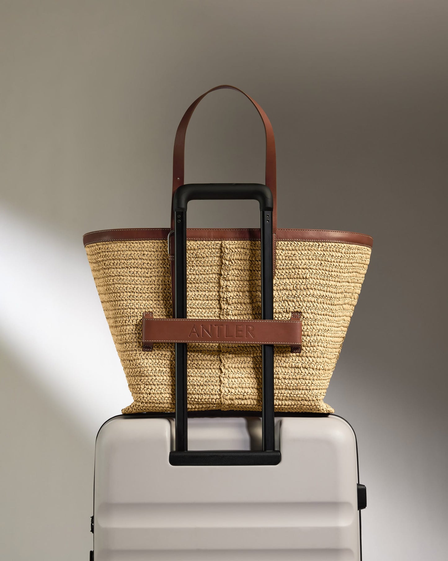 Antler Luggage -  Limited Edition Raffia Tote Bag - Summer Capsule - Tote Bag Raffia Tote Bag in Natural - Summer Capsule | Limited Edition 