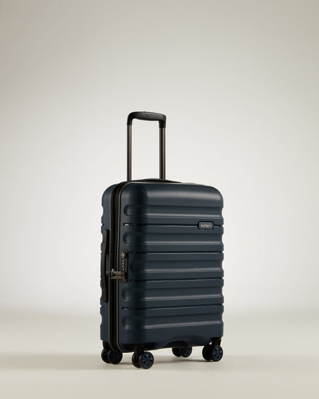 Antler Luggage -  Lincoln cabin in navy - Hard Suitcase Lincoln Cabin Suitcase Navy | Hard Suitcase | Antler UK
