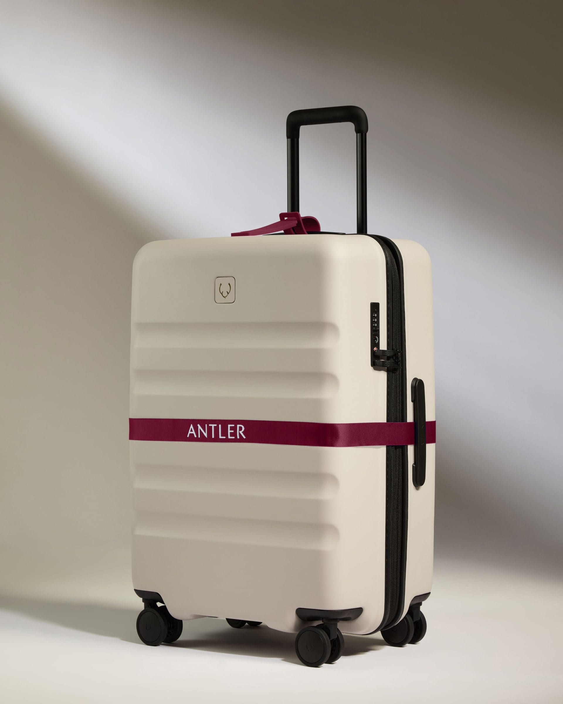 Antler Luggage -  Luggage Tag in Heather Purple - Luggage Tags Luggage Tag in Purple | Suitcase & Bag | Silicone Tags