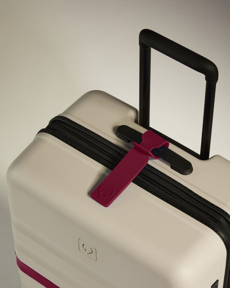 Antler Luggage -  Luggage Tag in Heather Purple - Luggage Tags Luggage Tag in Purple | Suitcase & Bag | Silicone Tags