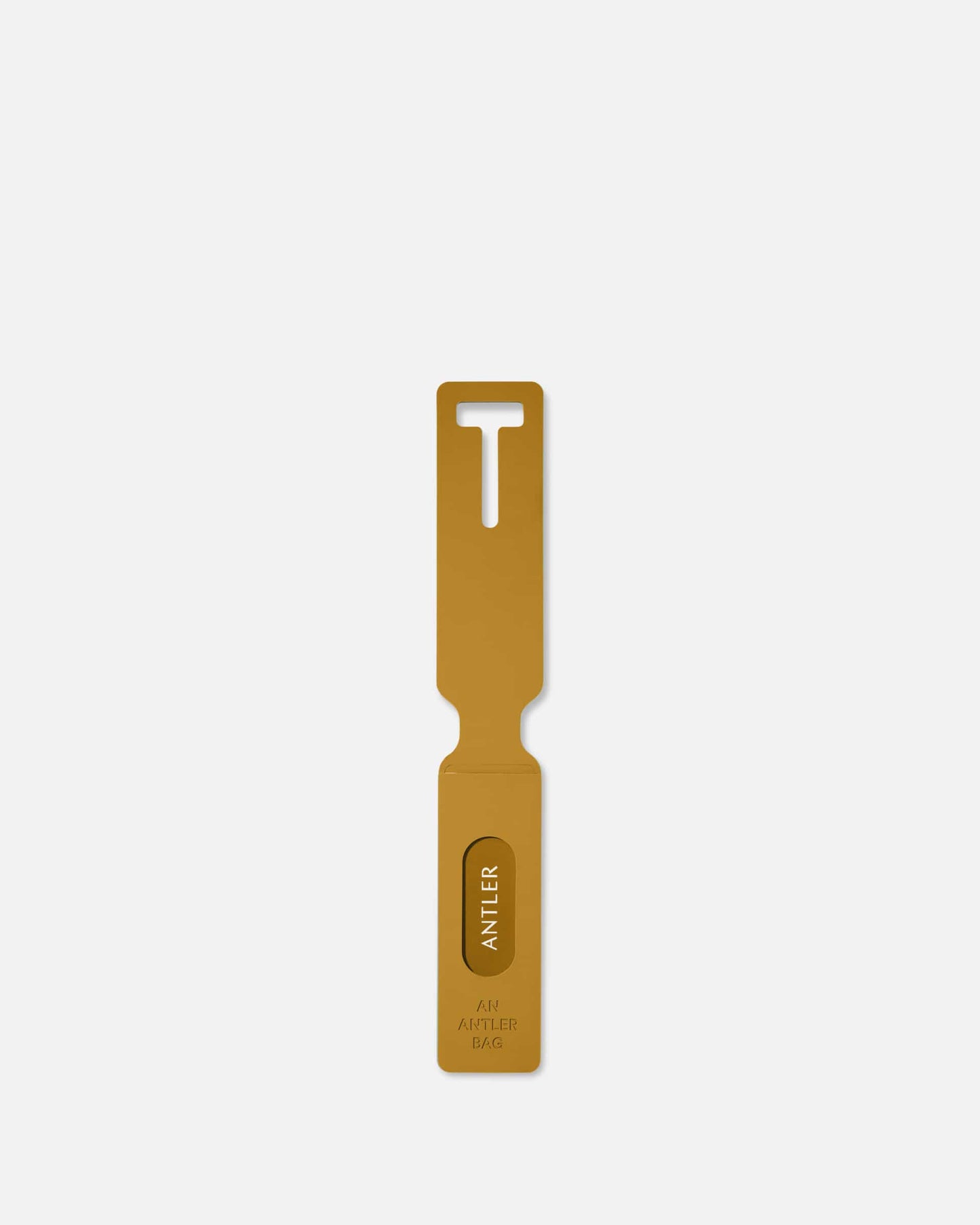 Antler Luggage -  Luggage Tag in Mustard Yellow - Luggage Tags Luggage Tag in Yellow | Suitcase & Bag | Silicone Tags