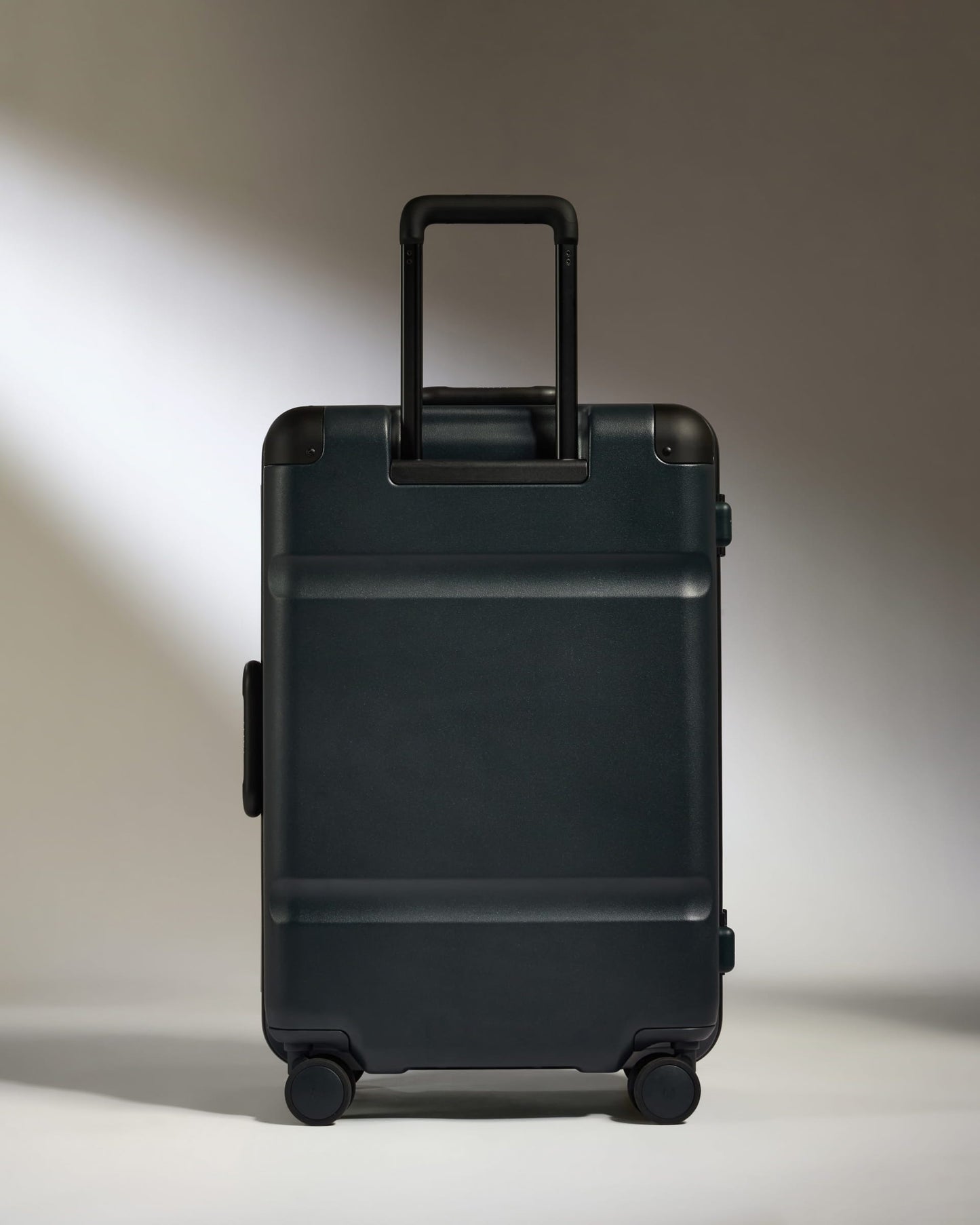Antler Luggage -  Medium Suitcase in Basalt Navy - Heritage Stripe - Hard Suitcase Medium Suitcase in Basalt Navy - Heritage Stripe | Premium Hard Shell Trunk Luggage