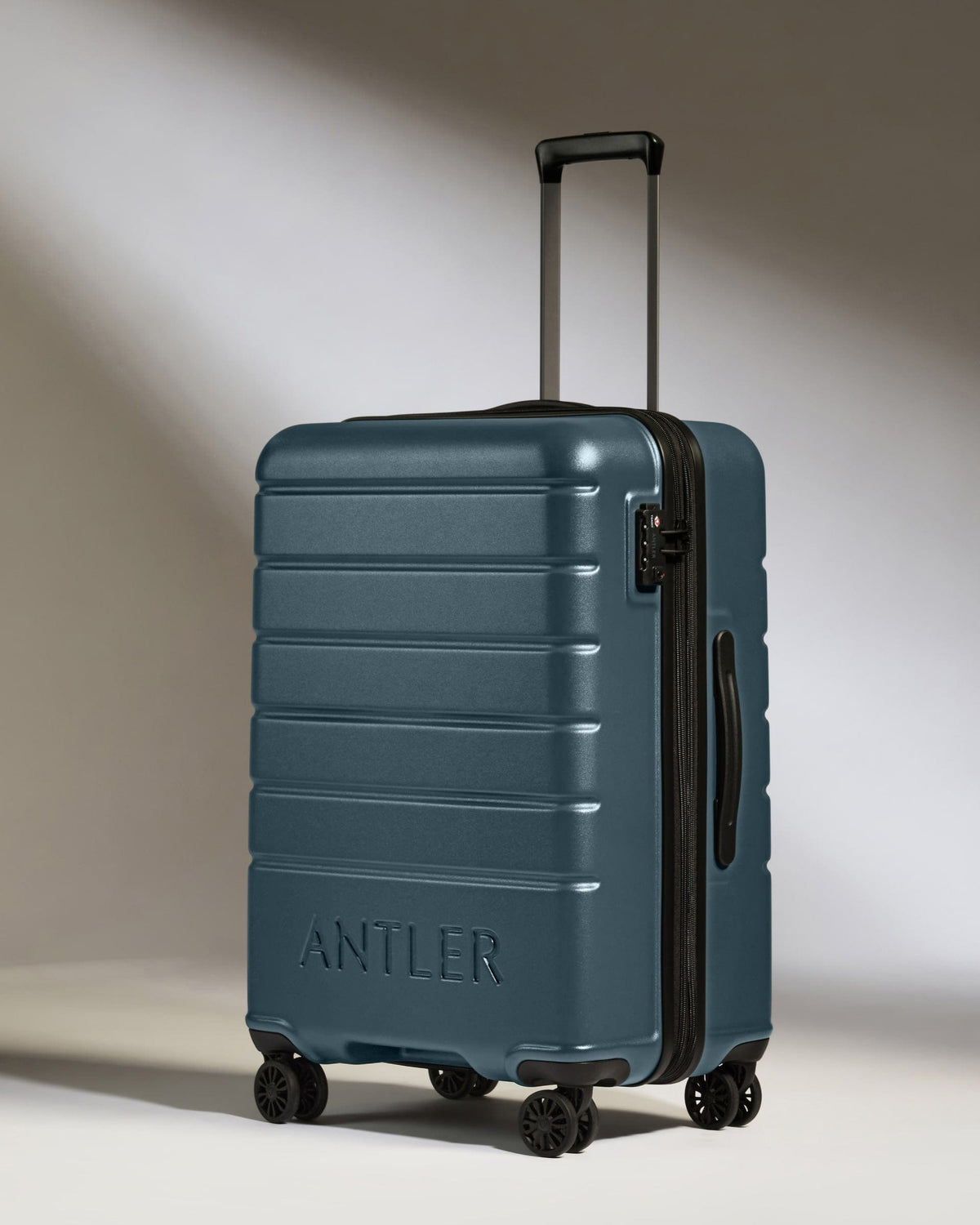 Medium Suitcase Grey Logo