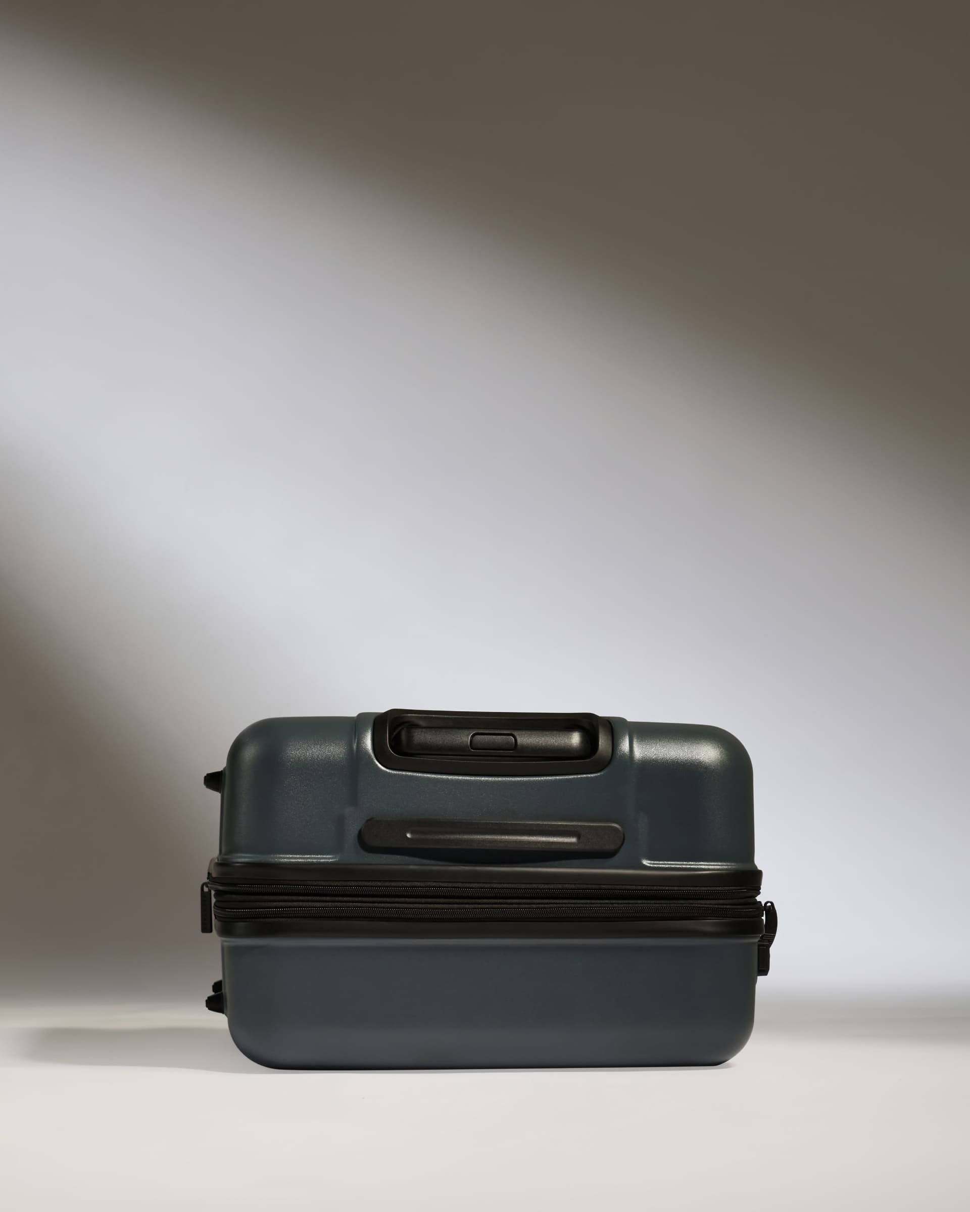 Antler Luggage -  Medium Suitcase in Granite Grey - Logo - Hard Suitcases Medium Suitcase in Grey - Logo | Lightweight Hard Shell Luggage